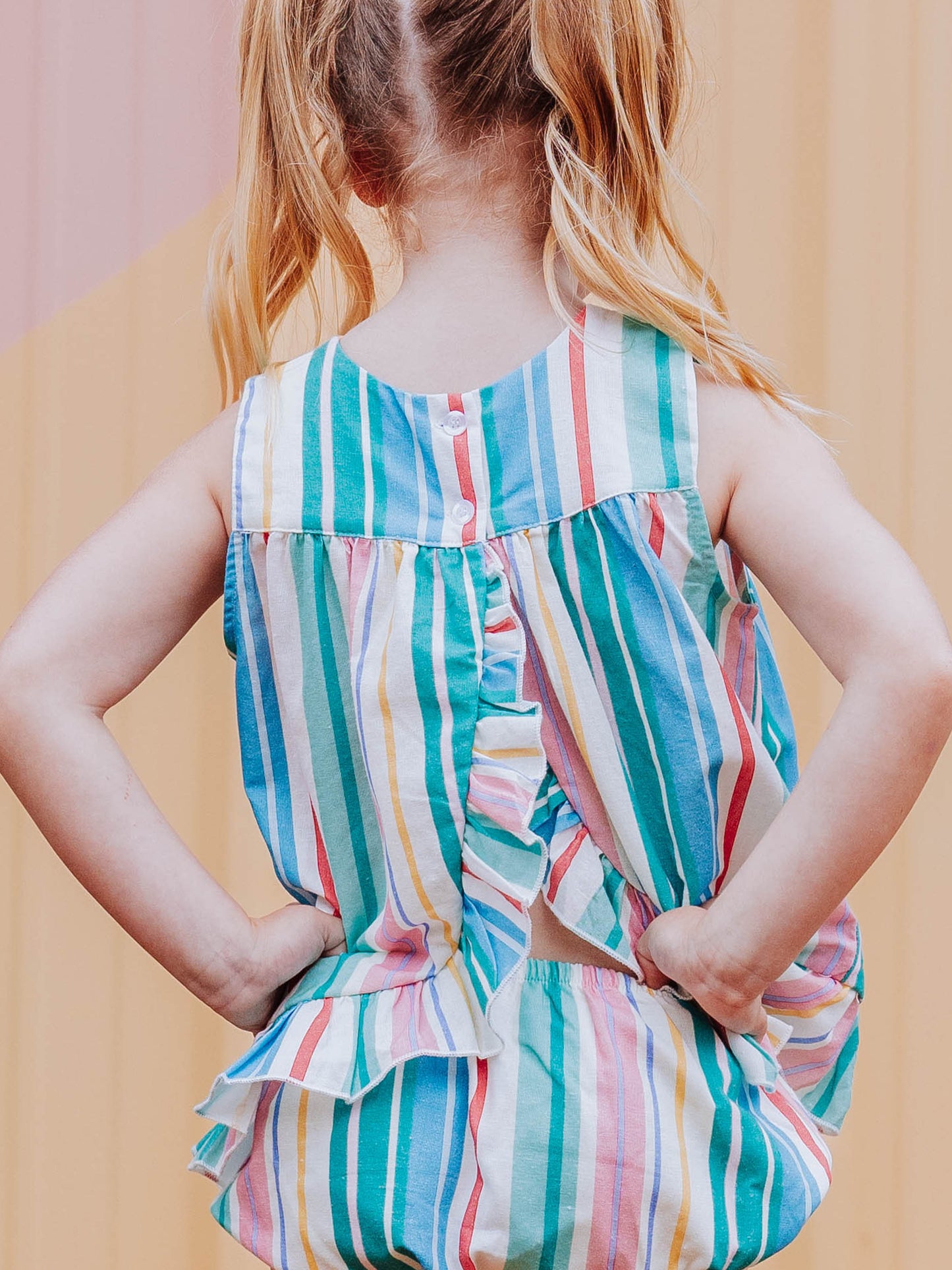 Vintage Playsuit - Retro Stripe