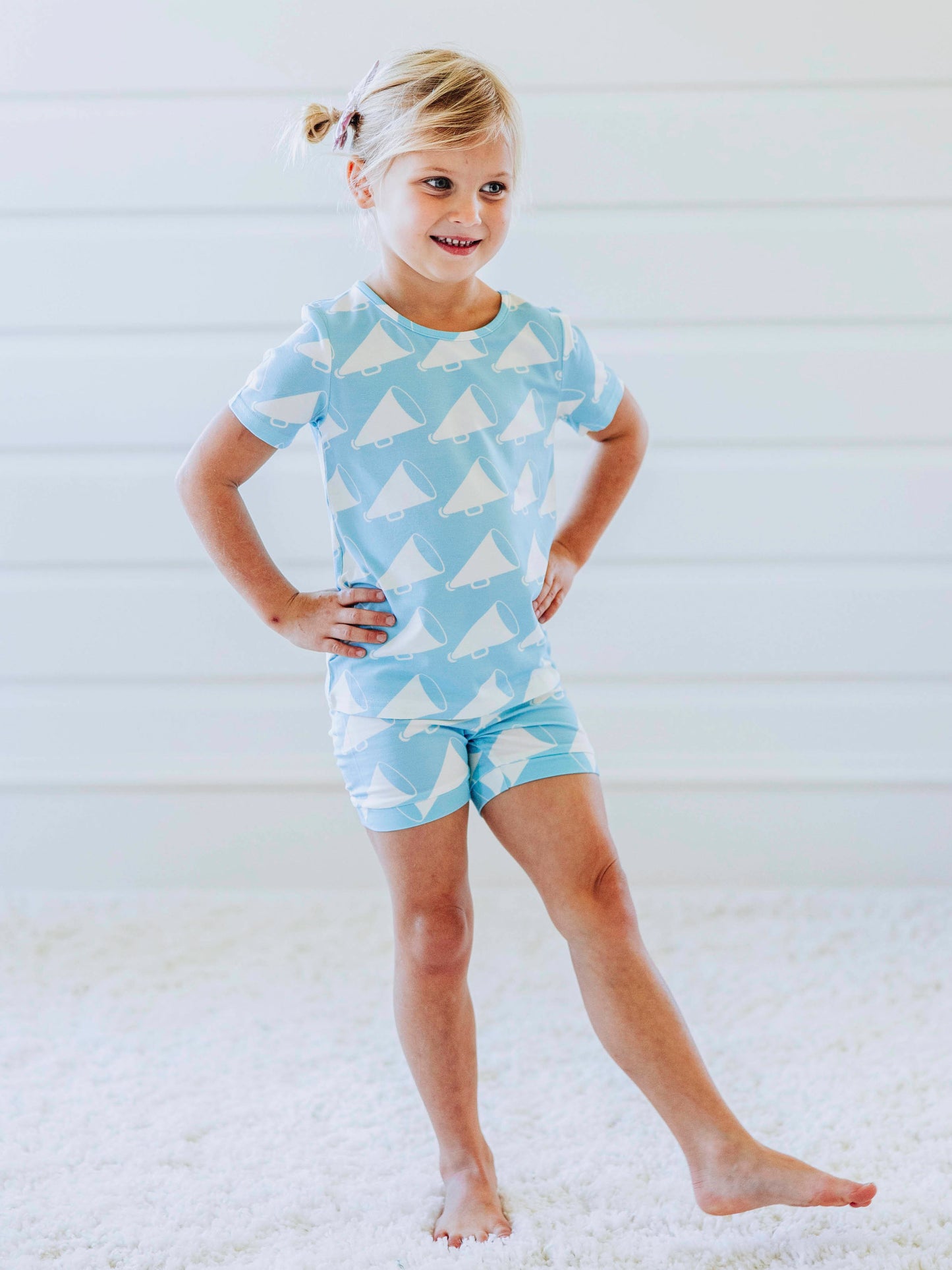 Cloud Fitted Short Set Pajamas - Cheer Squad