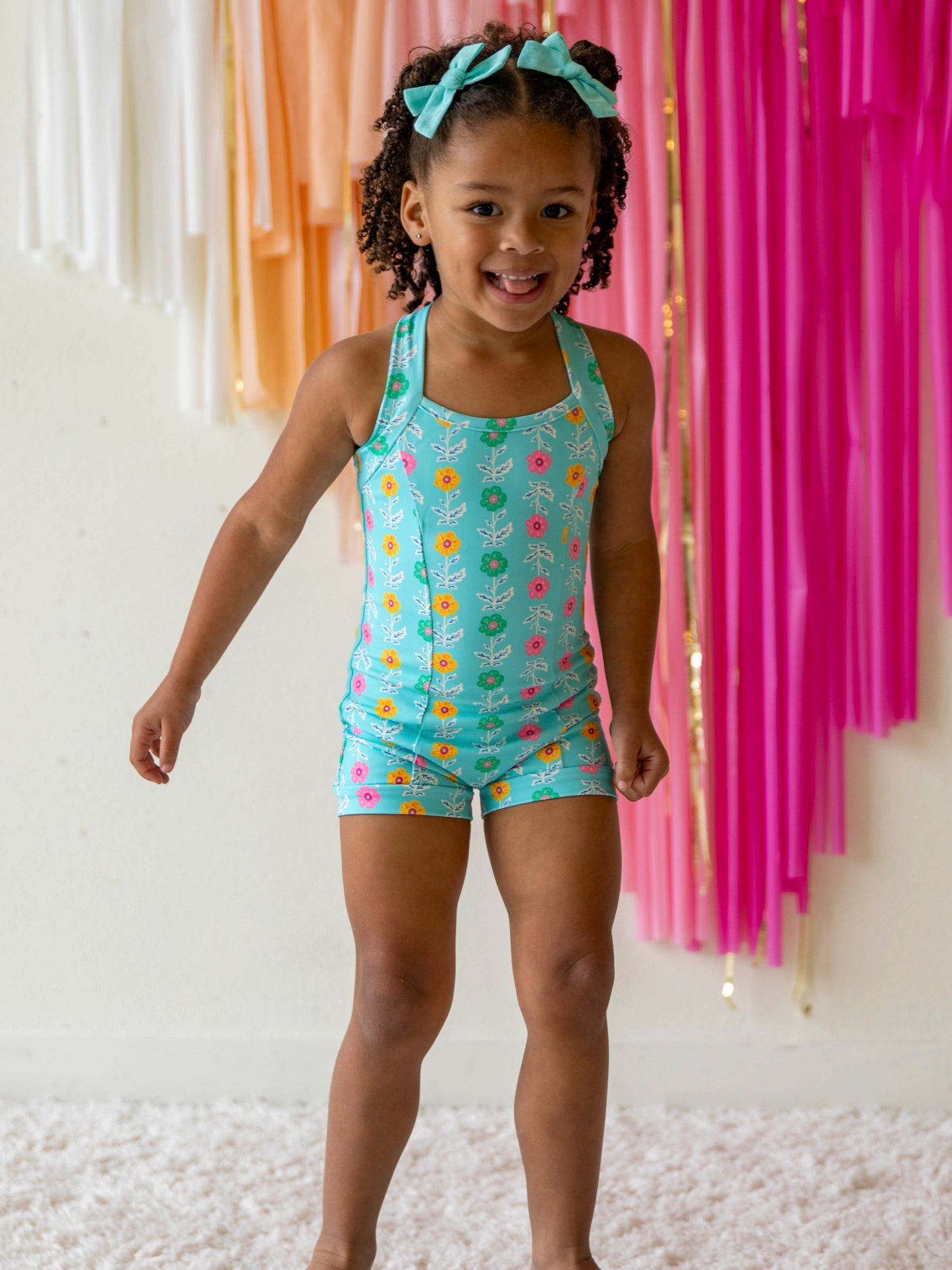 Strappy Leotard - Playful Daisy