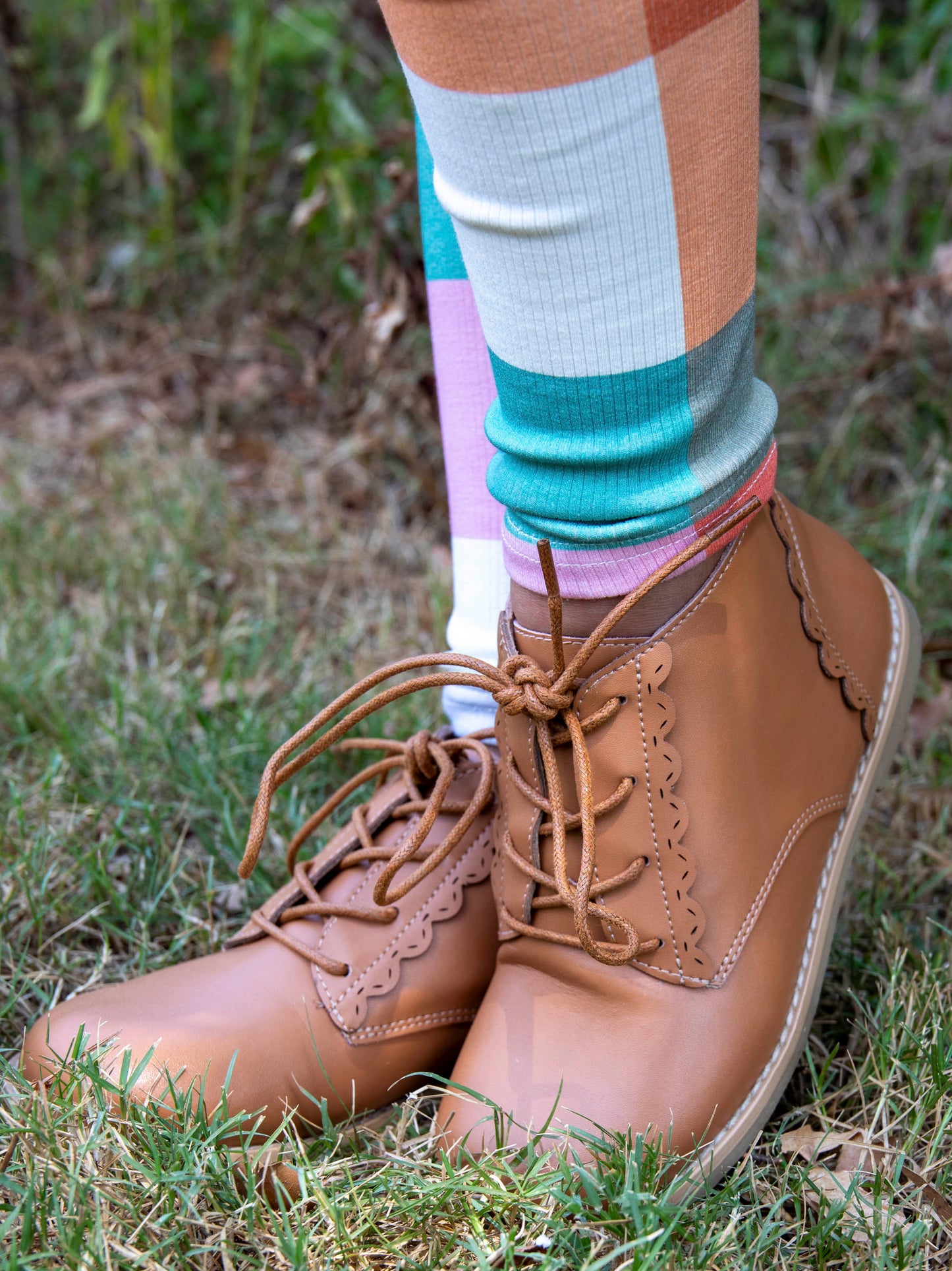 Lacy Ankle Boot - Brown