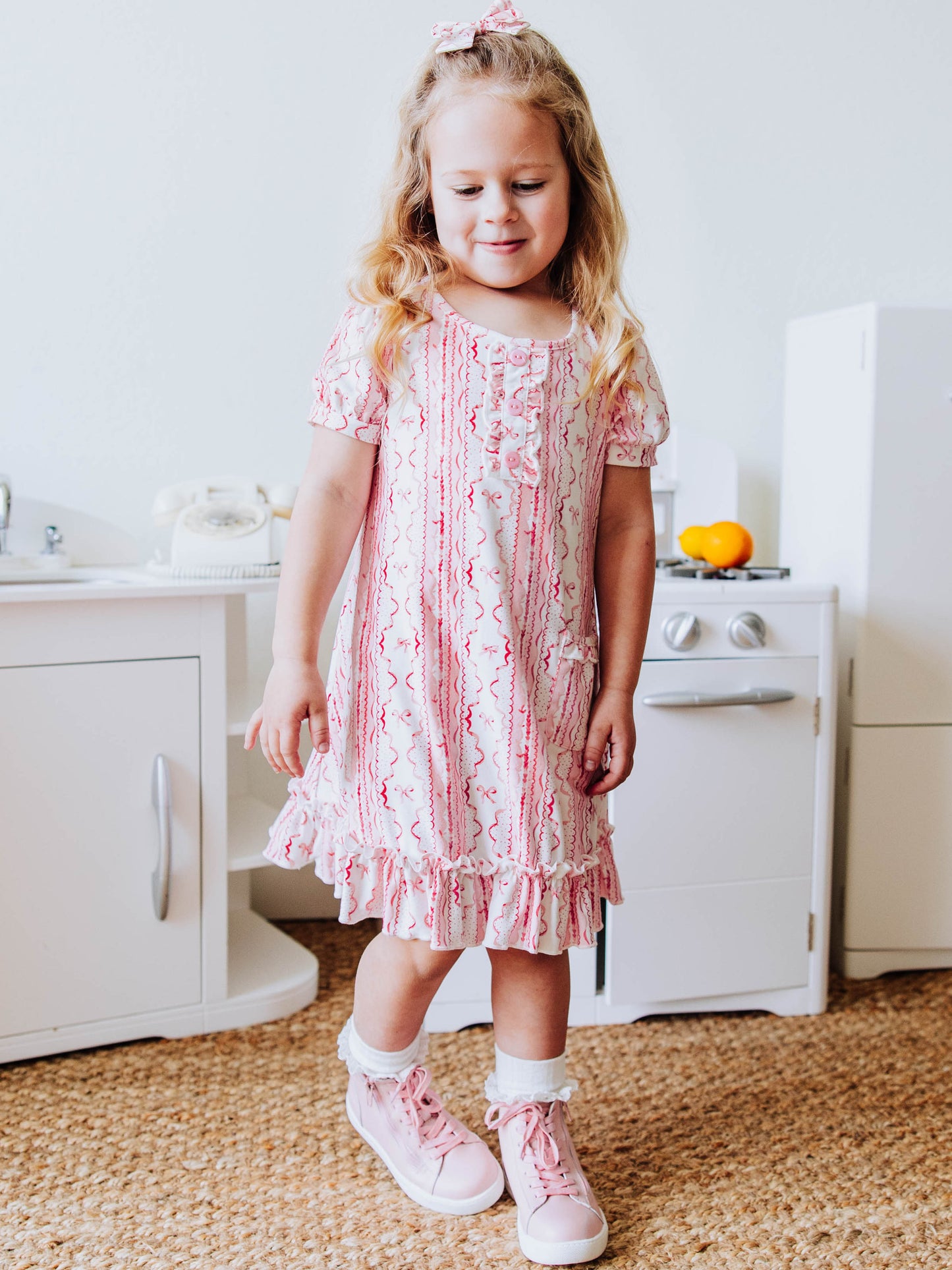 Everyday Play Dress - Pink Lace