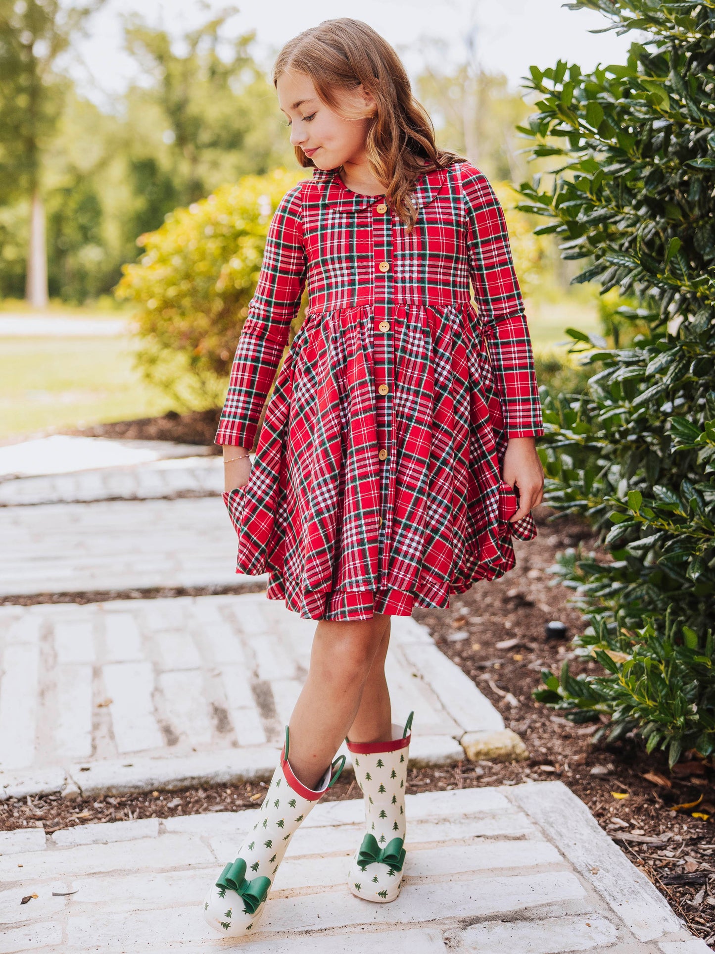 Prim Dress - Merry Plaid