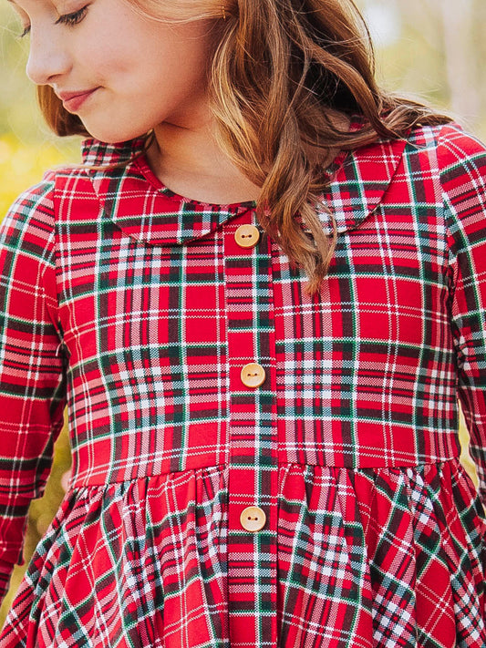 Prim Dress - Merry Plaid
