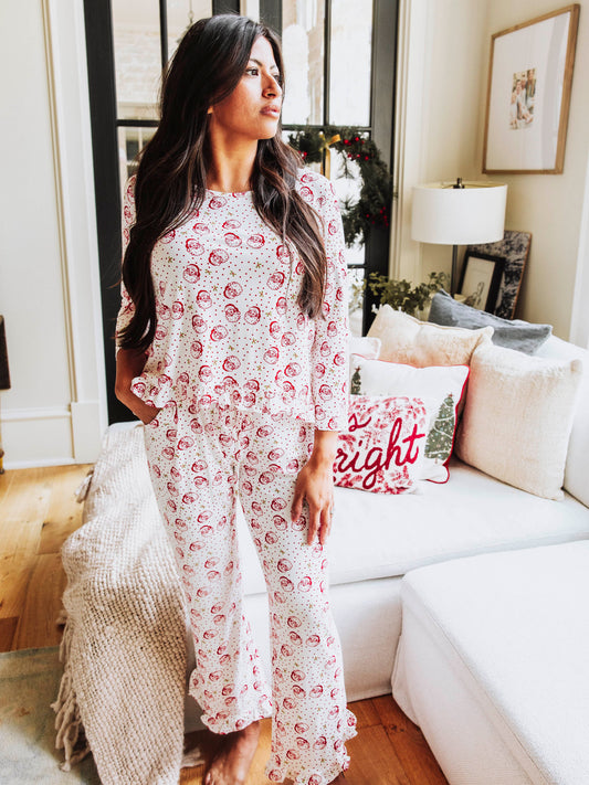 Women's Ruffled Pant Set - St.Nick
