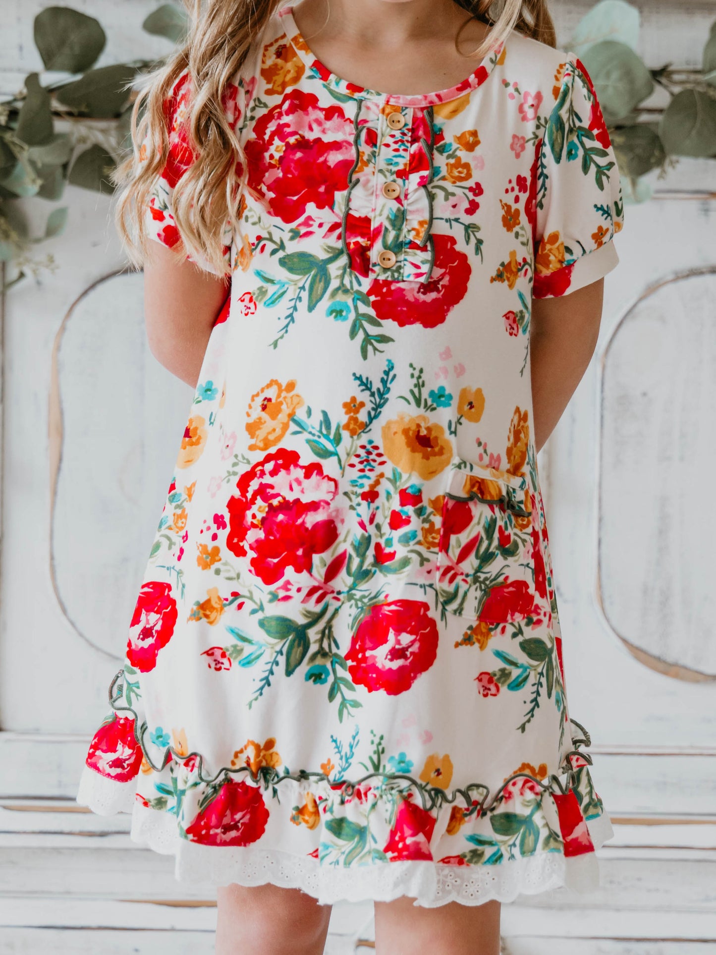 Everyday Play Dress - Bright Zinnias