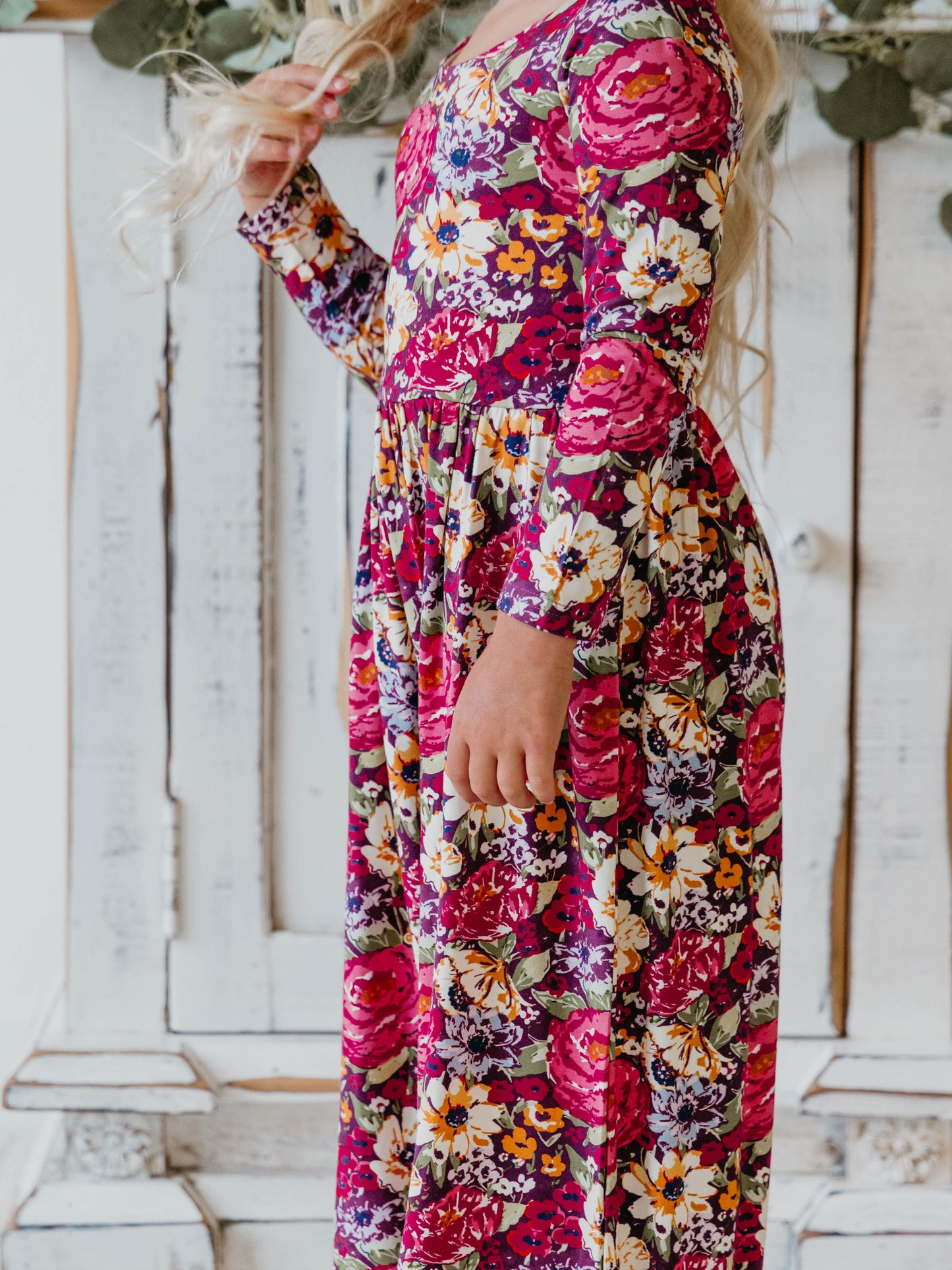 Leggy Romper - Plum Floral Meadow