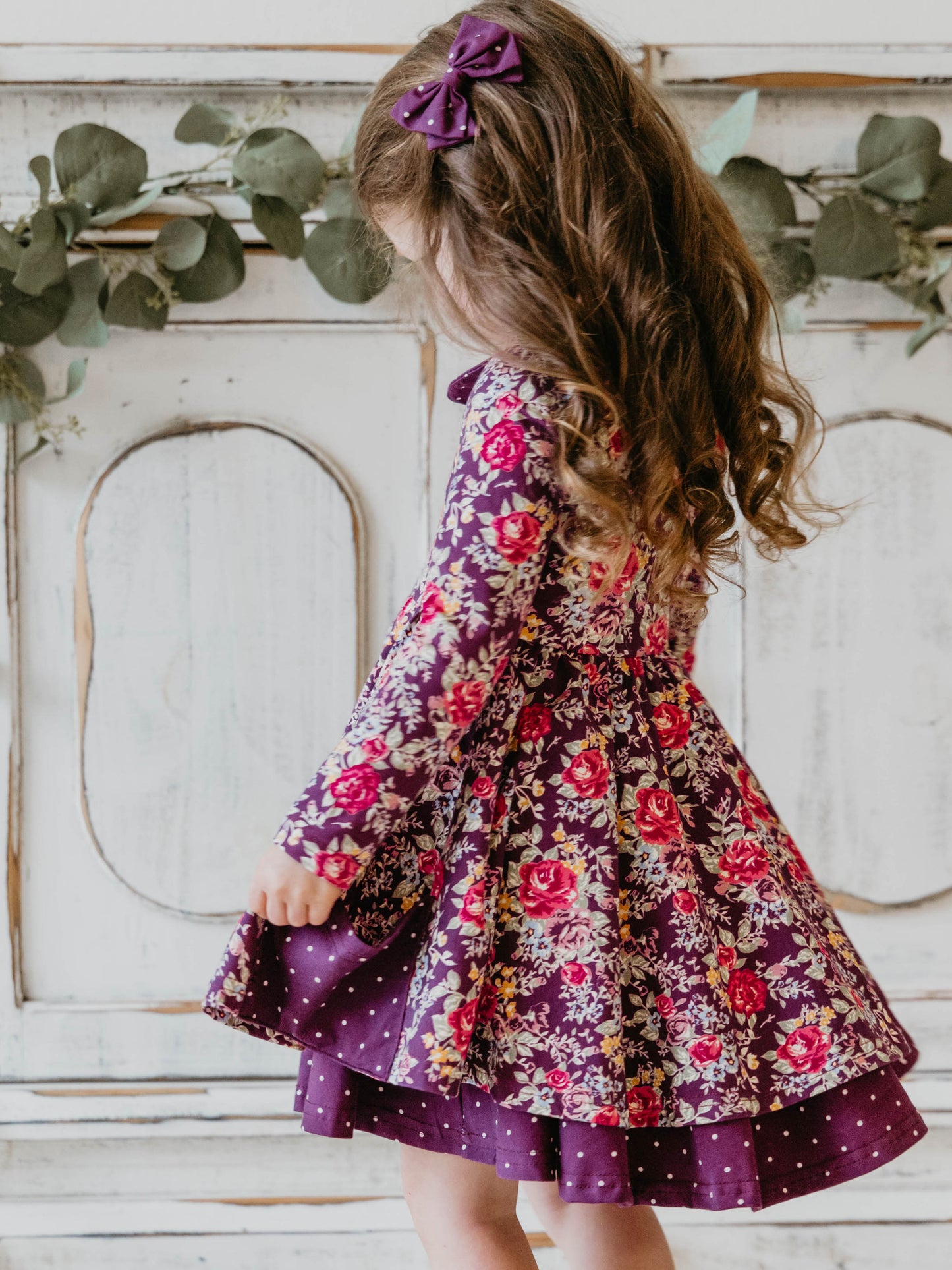 Prim Dress - Violet Floral Lane