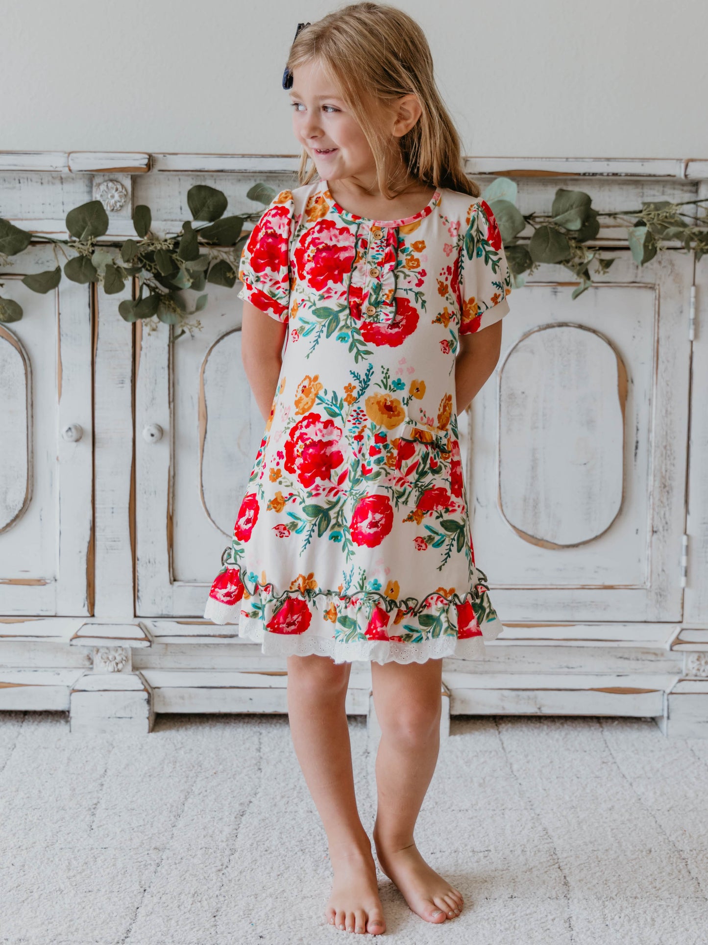 Everyday Play Dress - Bright Zinnias