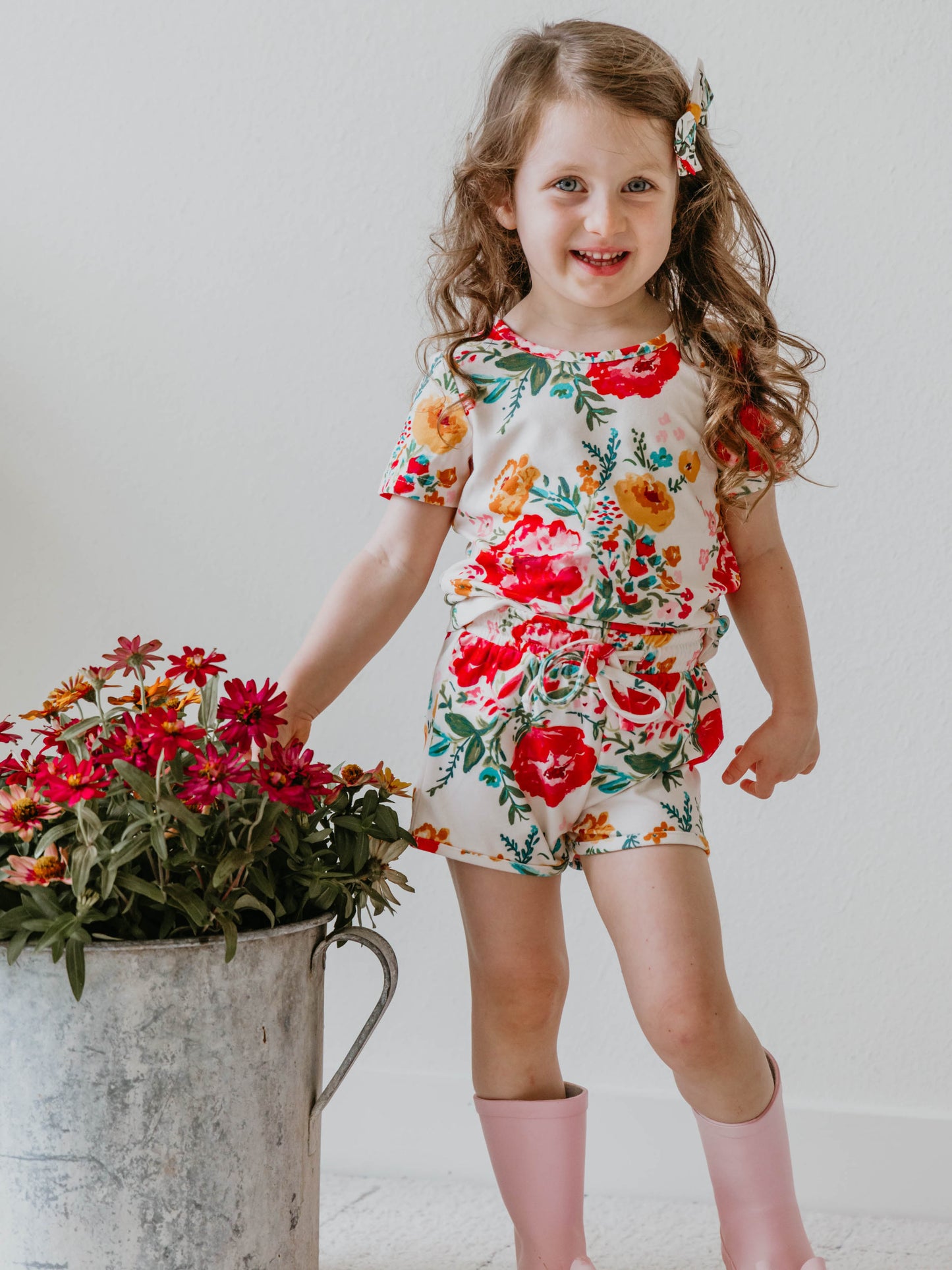 Tee & Short Play Set - Bright Zinnias