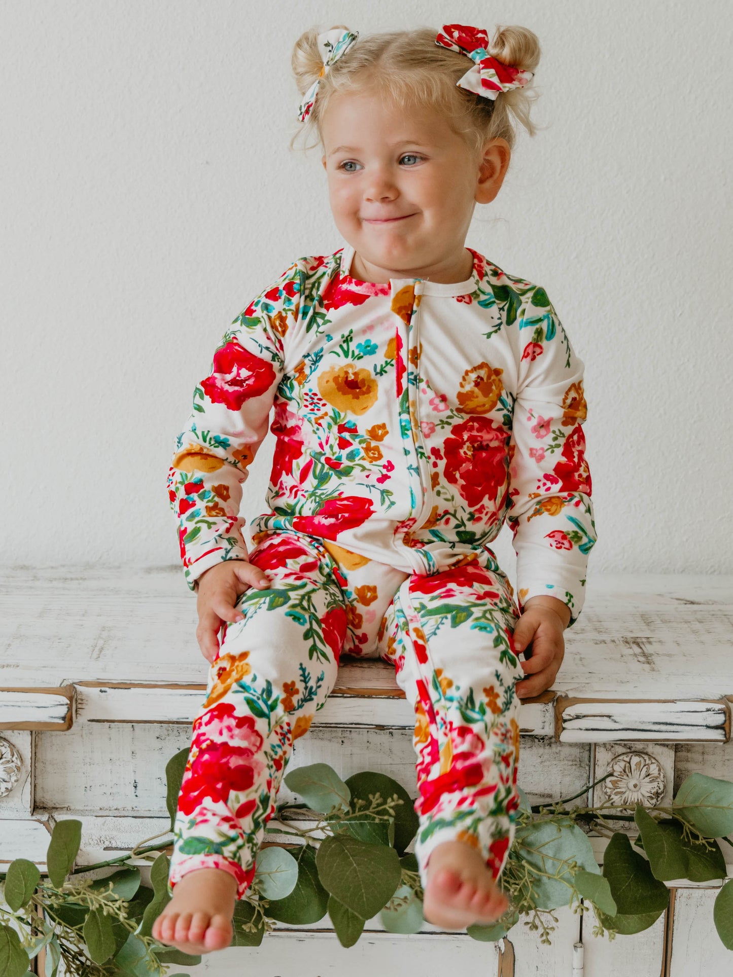 Dreamer Layette - Bright Zinnias