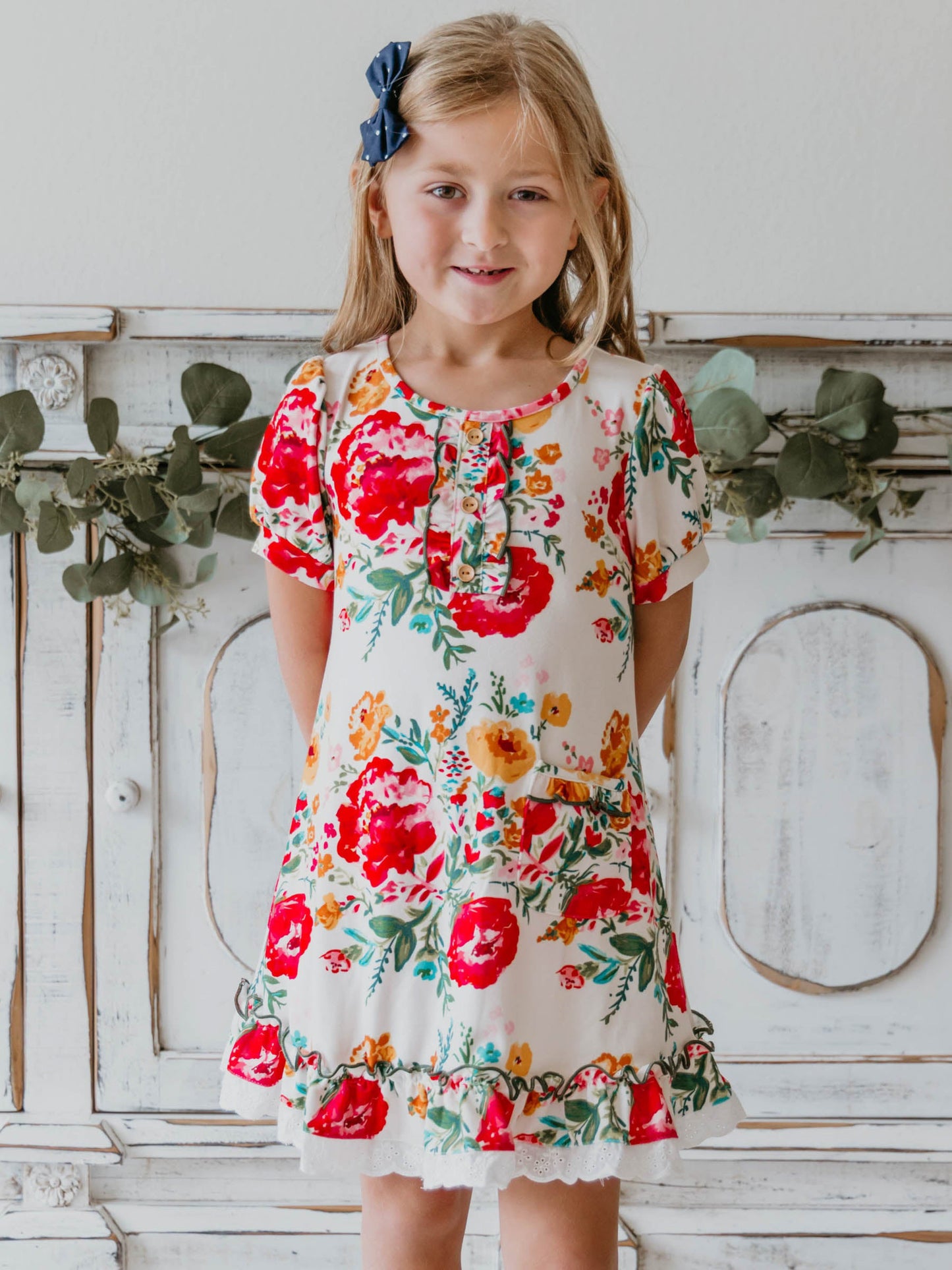 Everyday Play Dress - Bright Zinnias