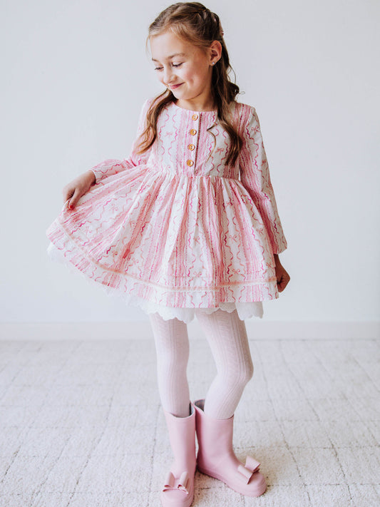 Margo Dress - Pink Lace