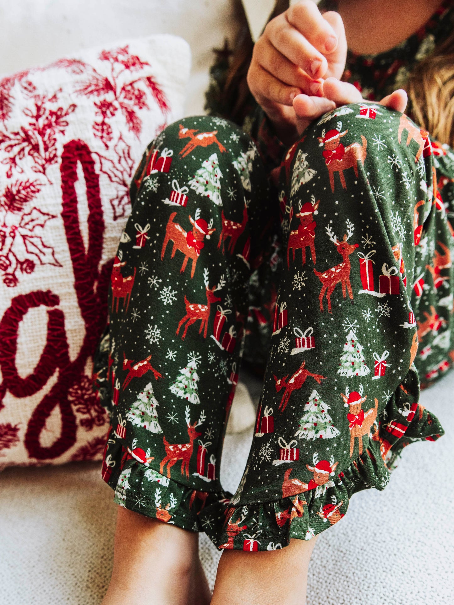 Ruffled Pant Set - Mystic Forest