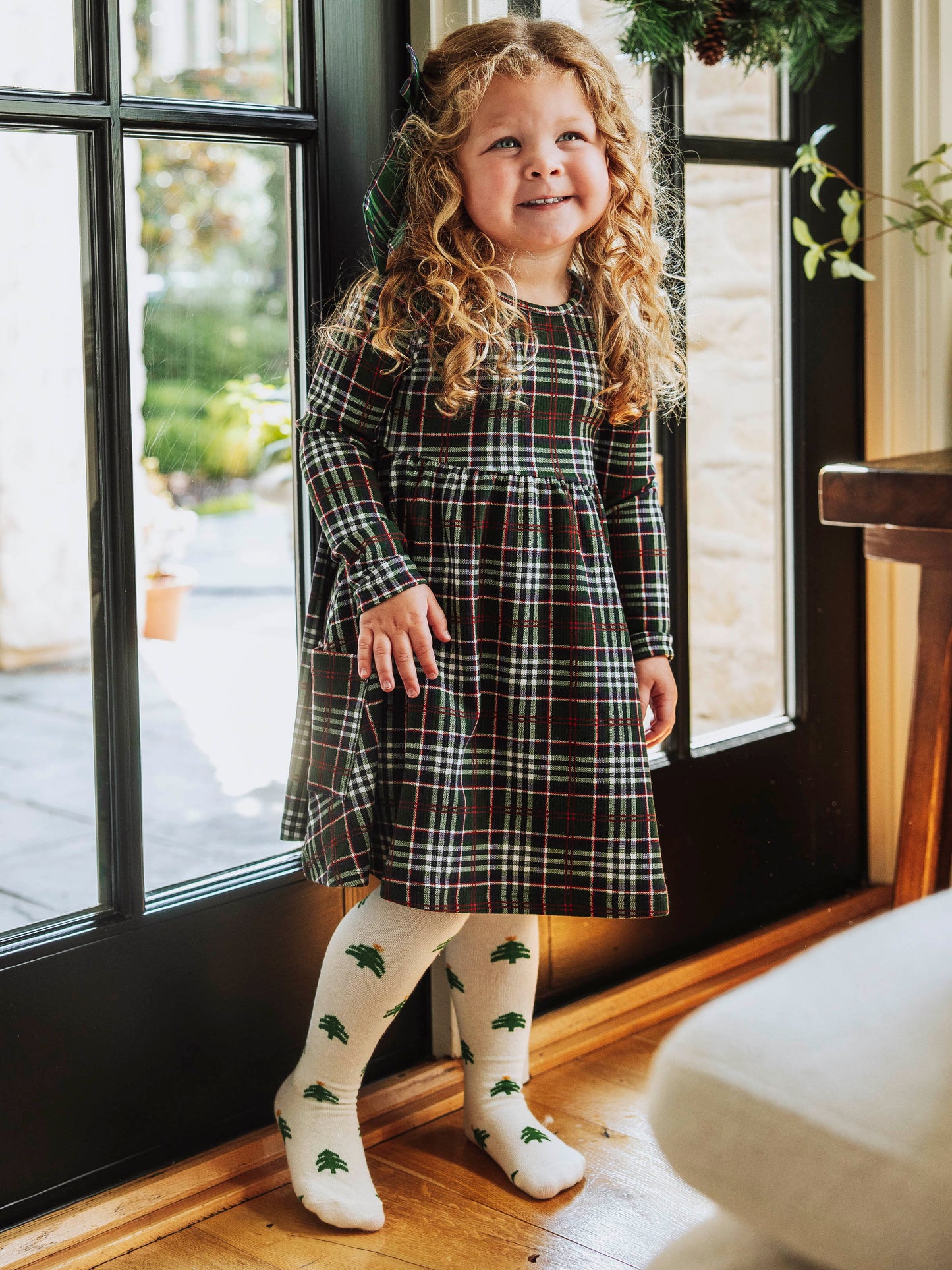 Fitted Ribbed Dress - Christmas Traditions