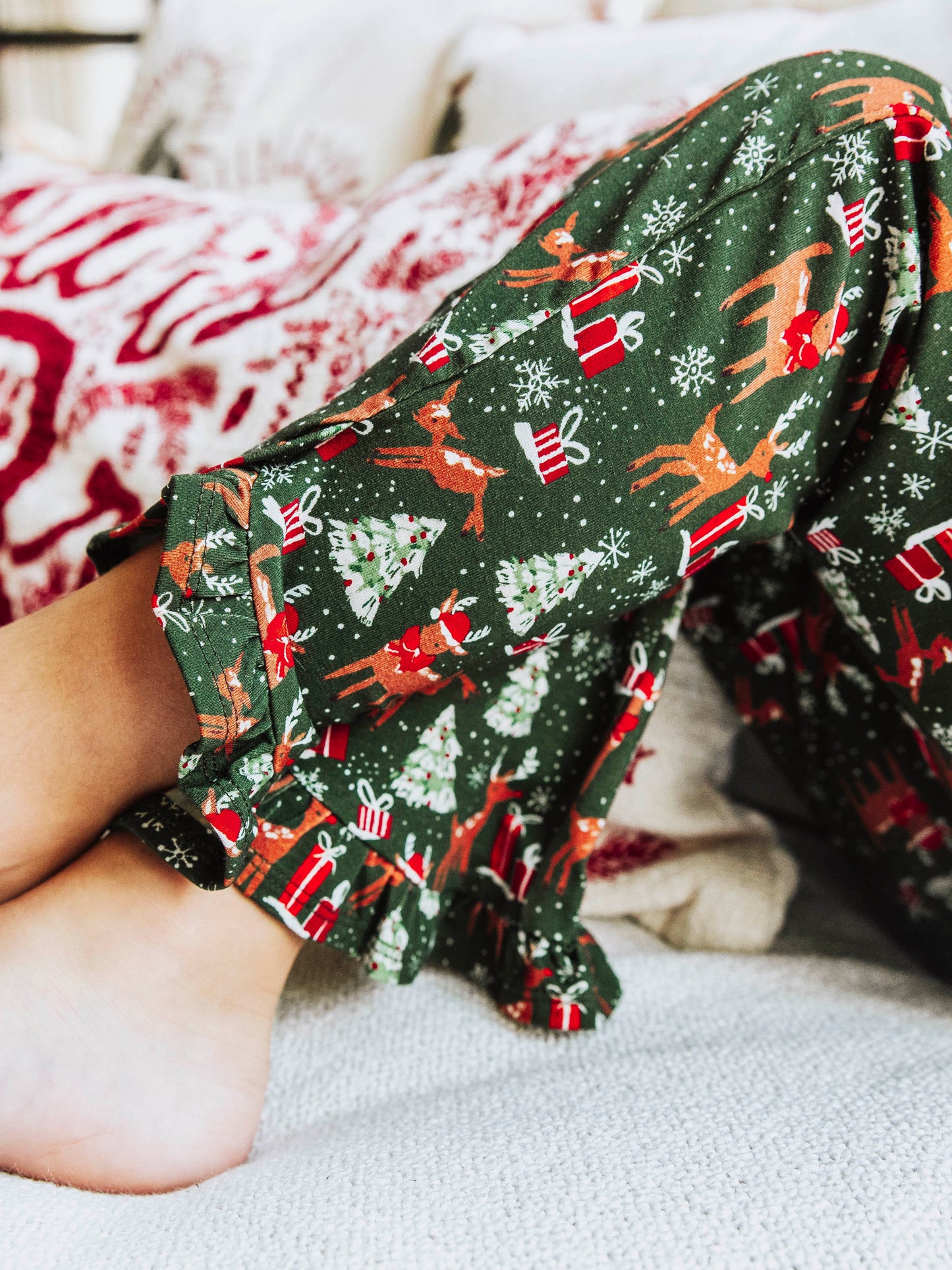 Ruffled Pant Set - Mystic Forest