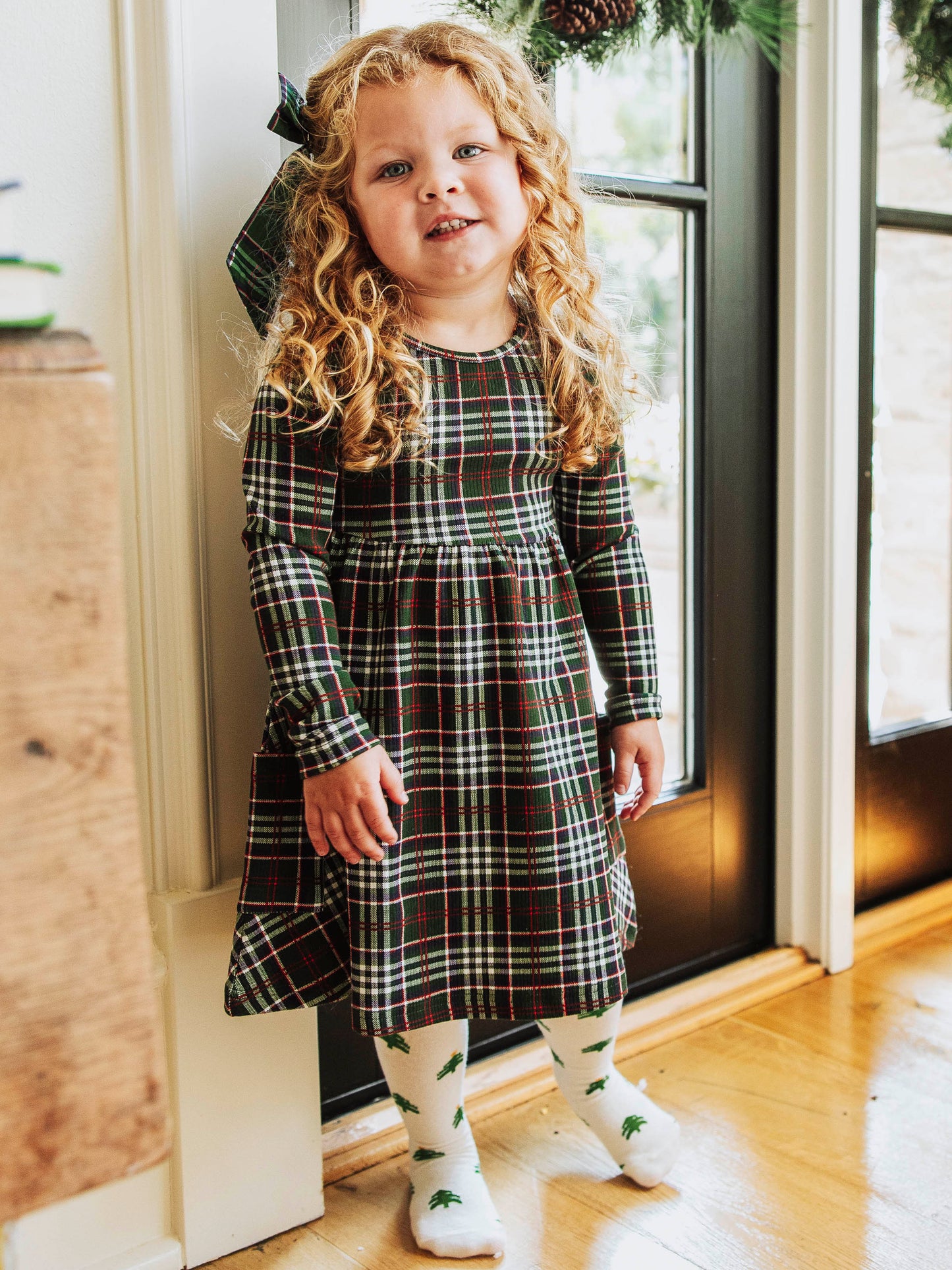 Fitted Ribbed Dress - Christmas Traditions