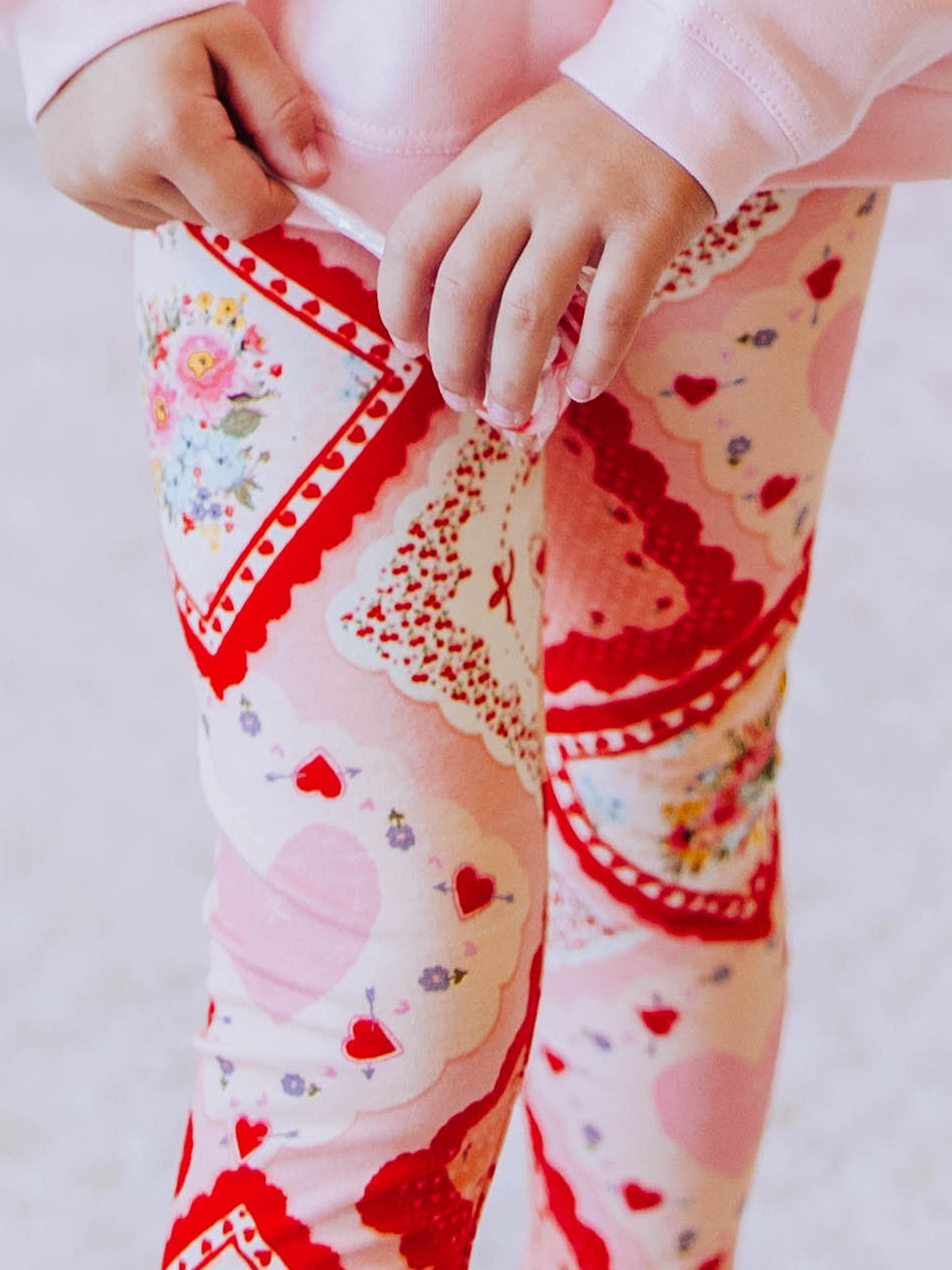 Frankie Leggings - Valentines Patchwork