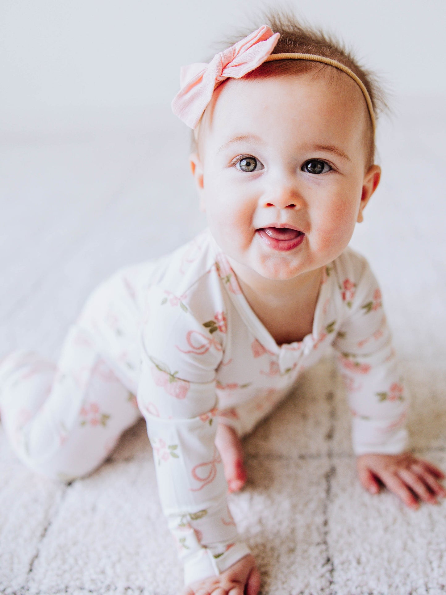 Cloud Layette - Pink Berry Bows