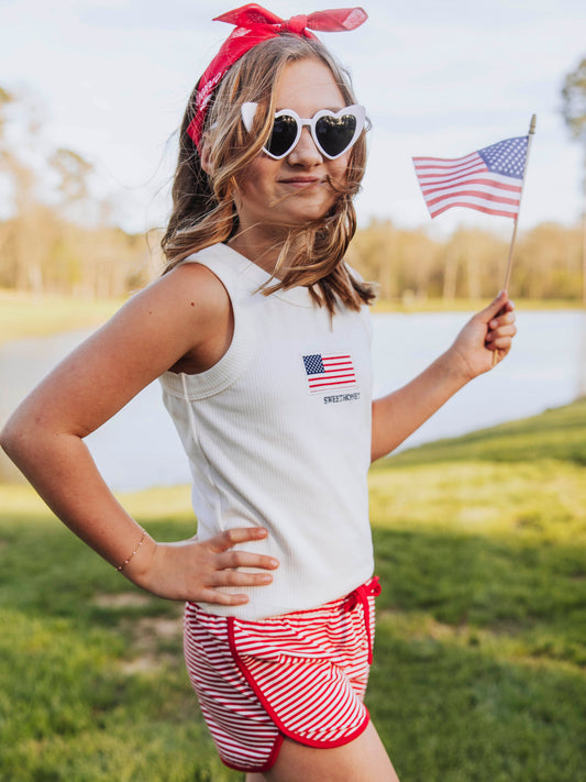 Ribbed Knit Tank Top - Old Glory