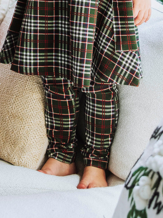 Fitted Ribbed Leggings - Christmas Traditions