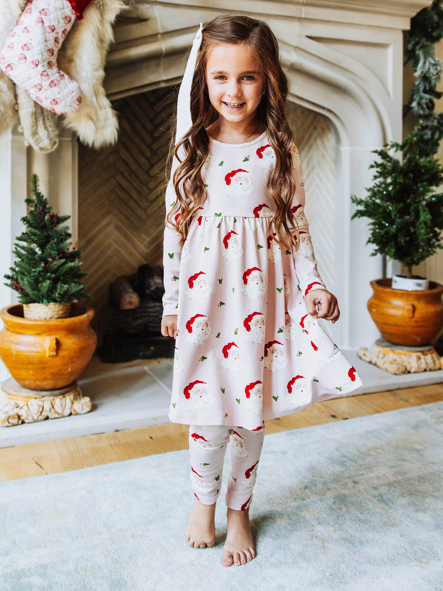 Fitted Ribbed Dress - Dear Santa (Slightly Flawed)