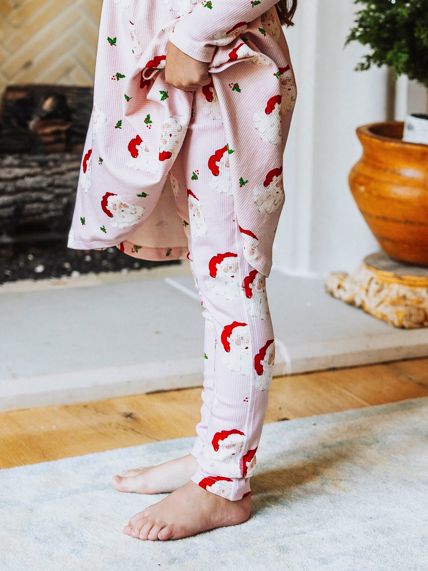 Fitted Ribbed Leggings - Dear Santa (Slightly Flawed)