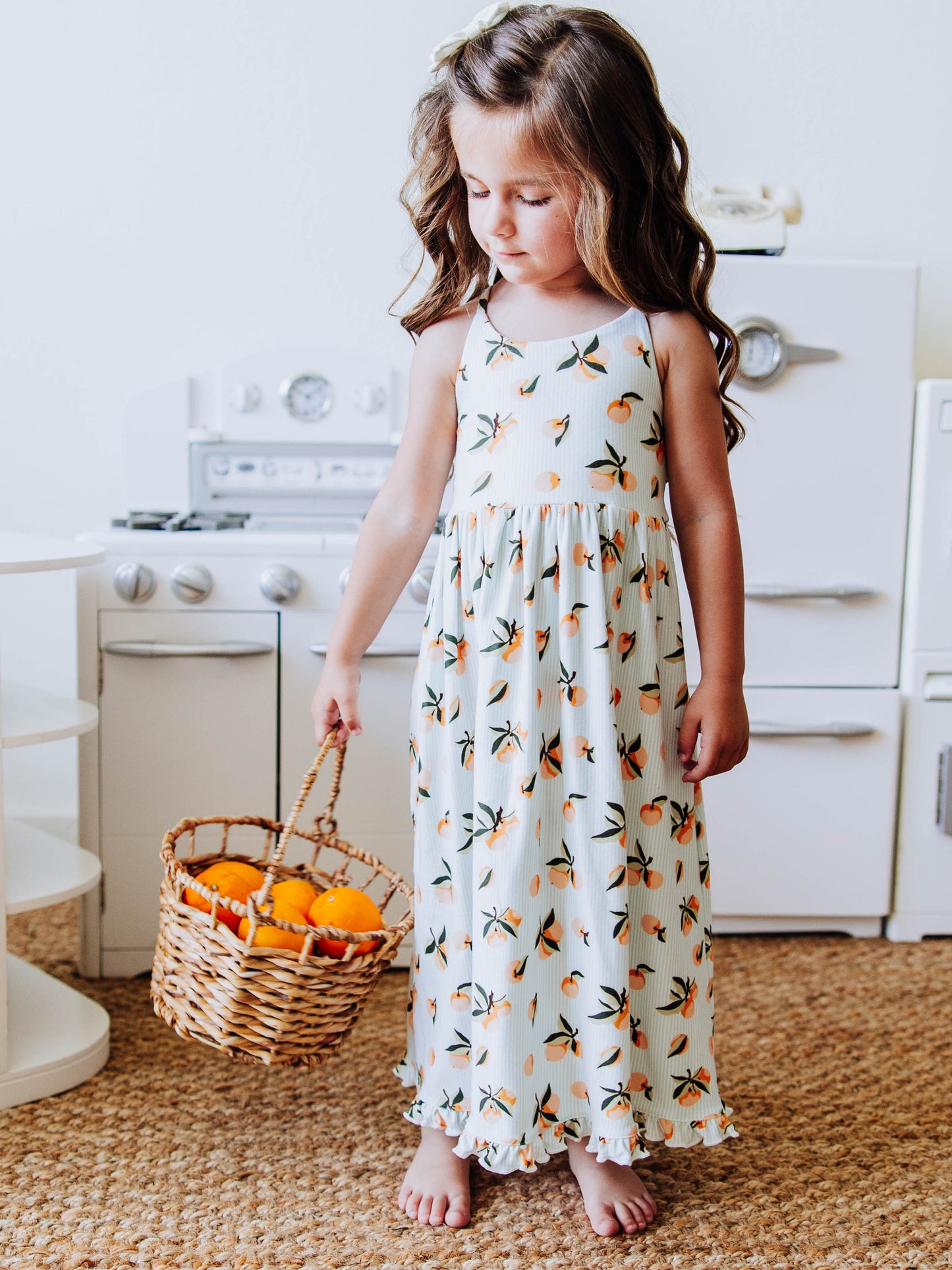Maxi Play Dress - Oranges Stripe