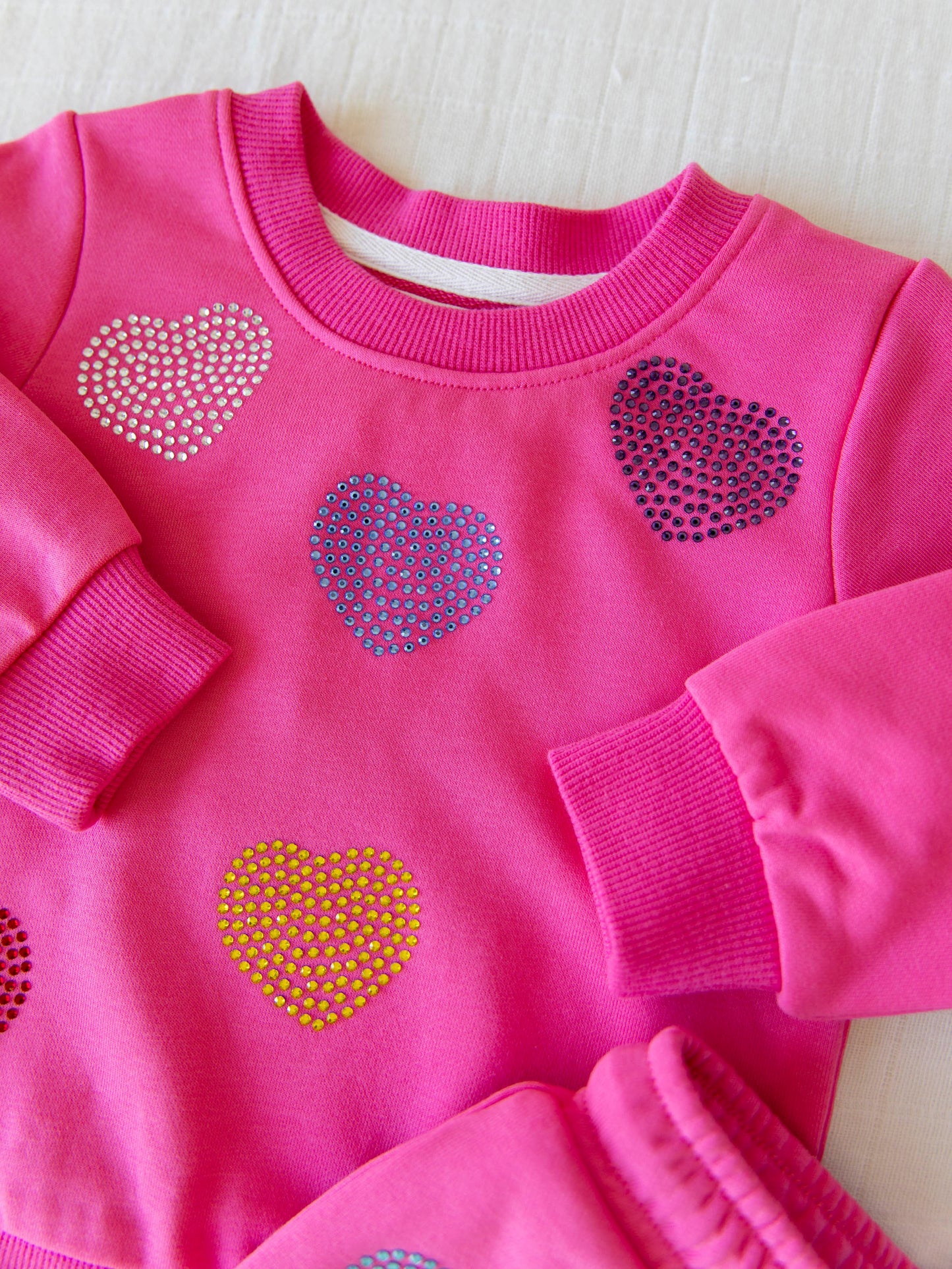 Sweatshirt Set - Hearts