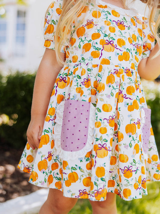Ruffled Pocket Tunic Set - Little Pumpkin Princess