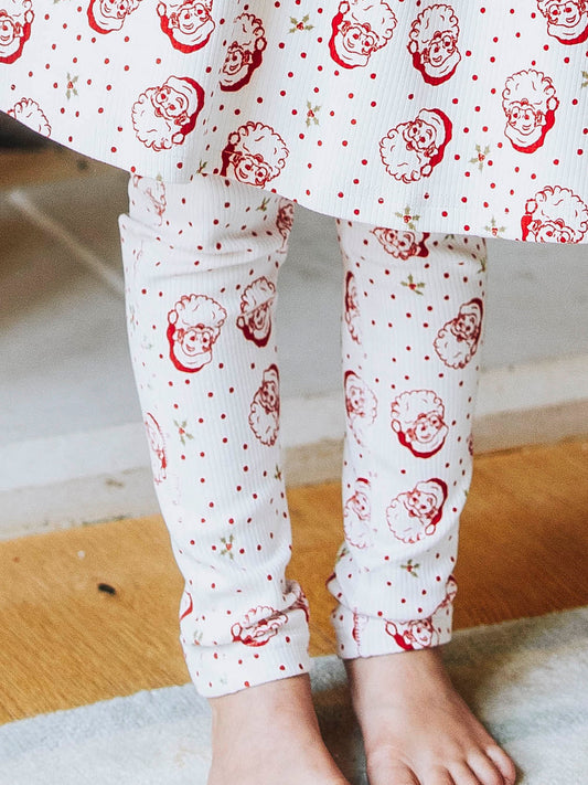 Fitted Ribbed Leggings - St. Nick (Slightly Flawed)
