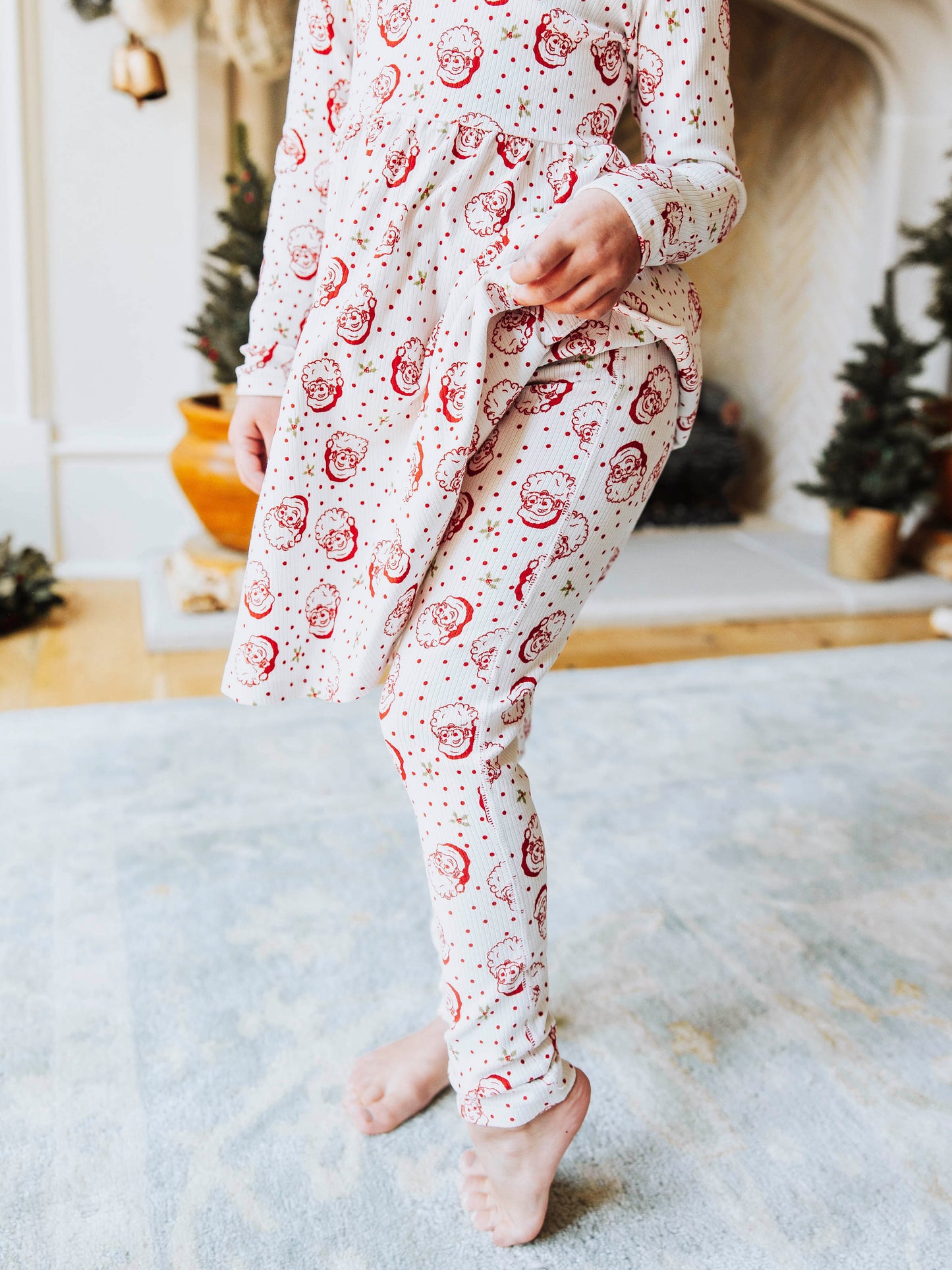 Fitted Ribbed Leggings - St. Nick (Slightly Flawed)