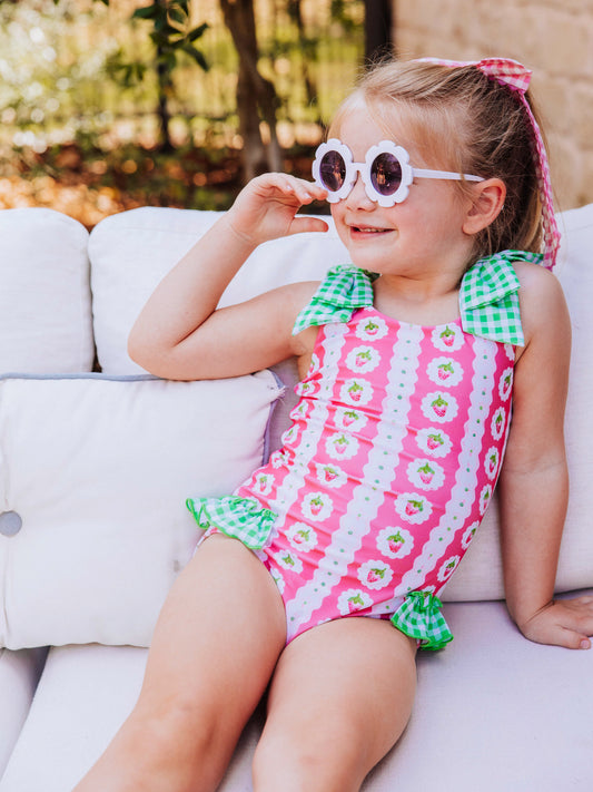 Melanie One Piece - Strawberry Patch