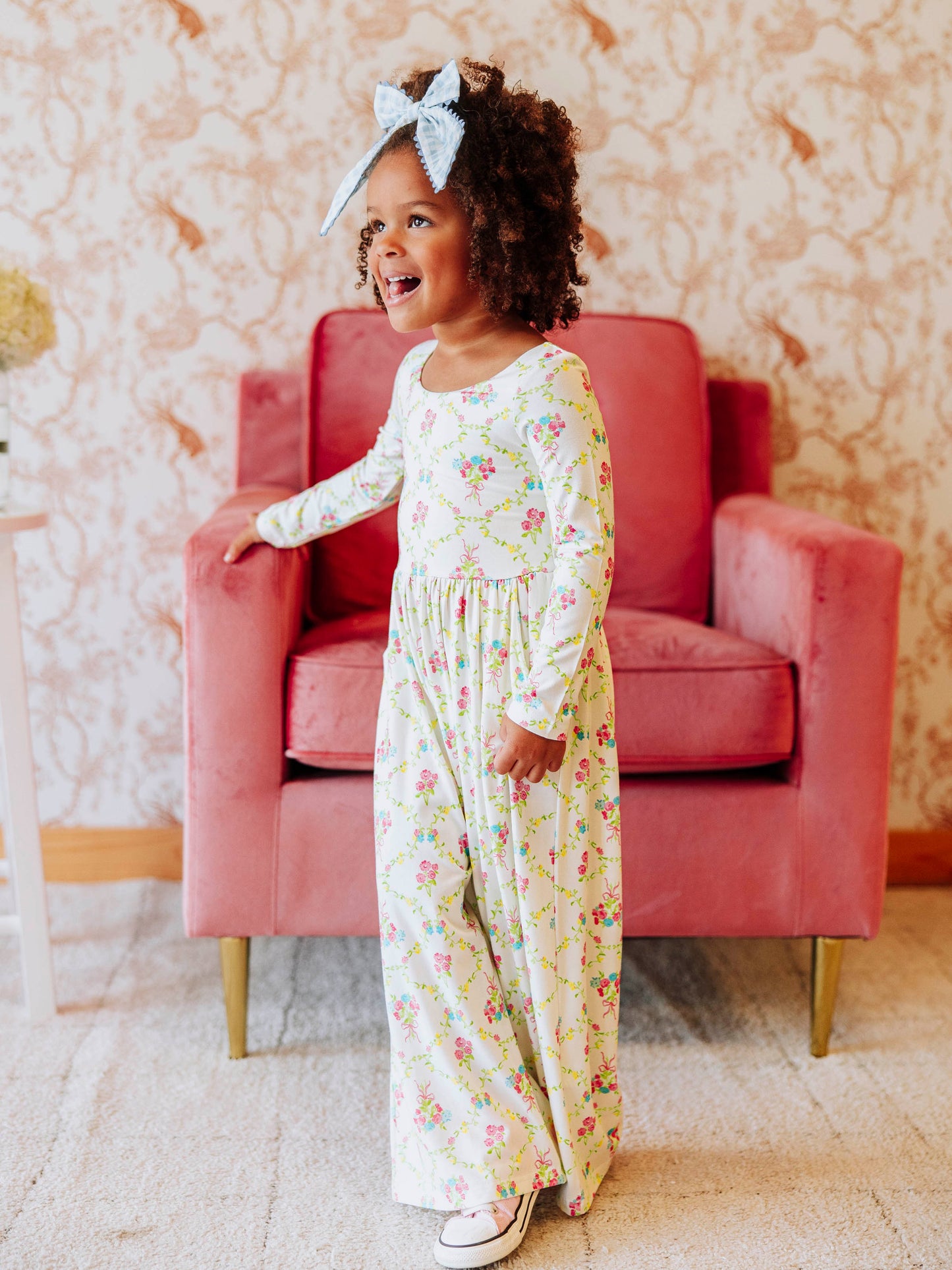 Leggy Romper - Floral Petit Four