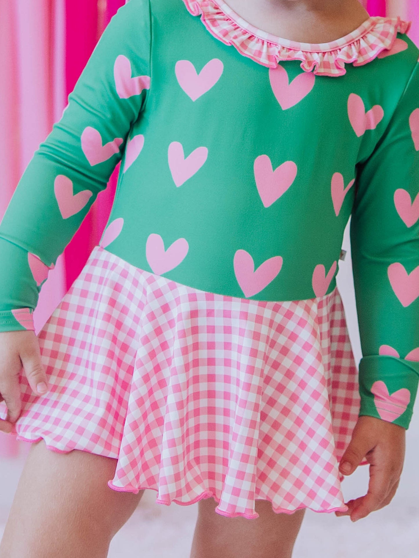 Skirted Leotard - Heartbreaker in Green