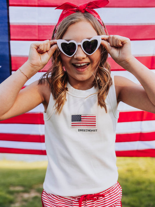 Ribbed Knit Tank Top - Old Glory