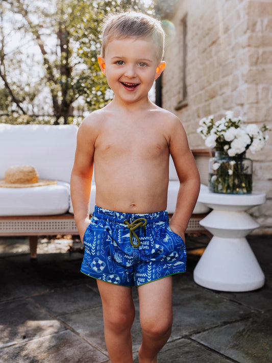 Boy's Swim Trunks - Make Waves