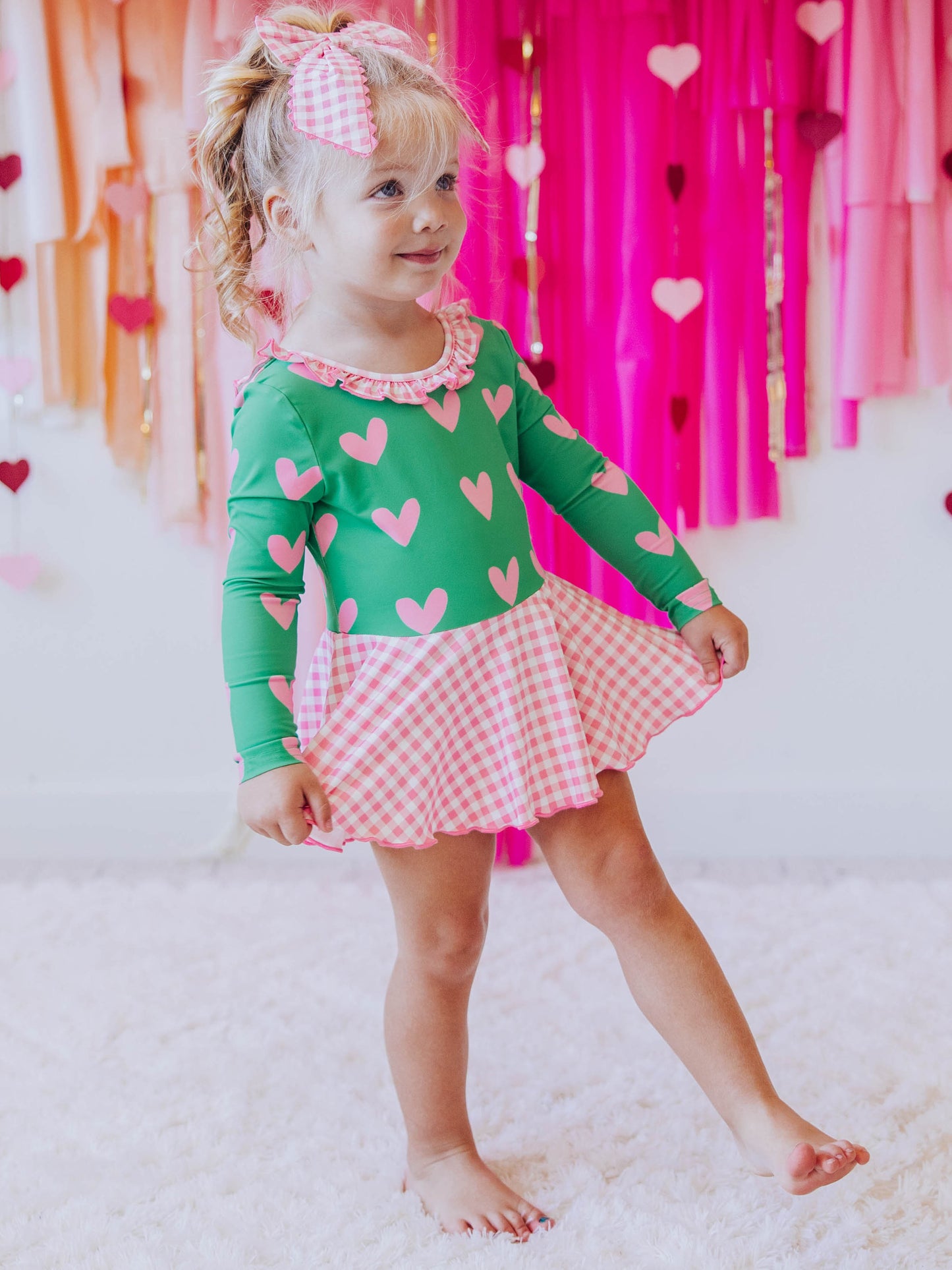 Skirted Leotard - Heartbreaker in Green