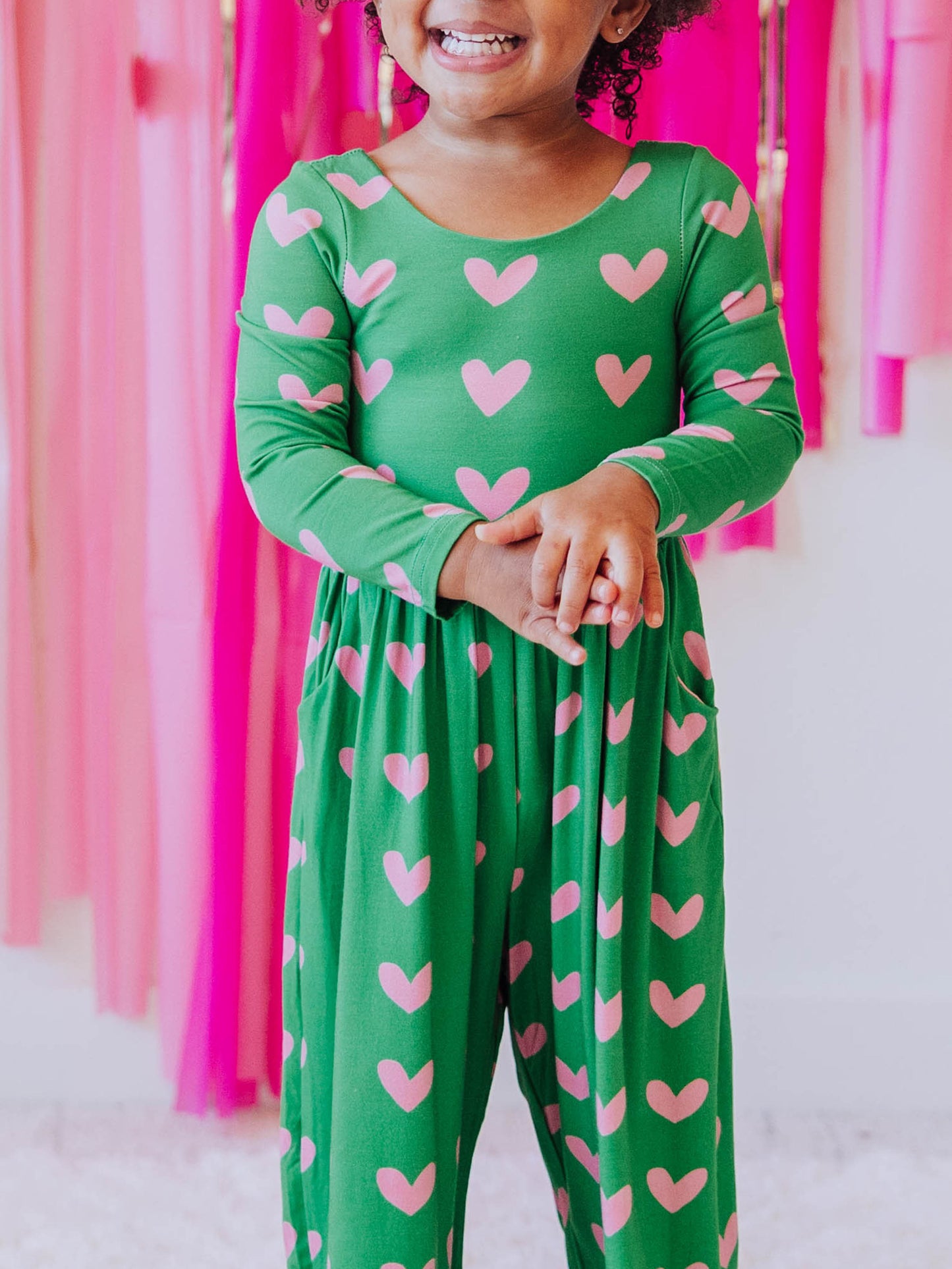 Leggy Romper - Heartbreaker in Green