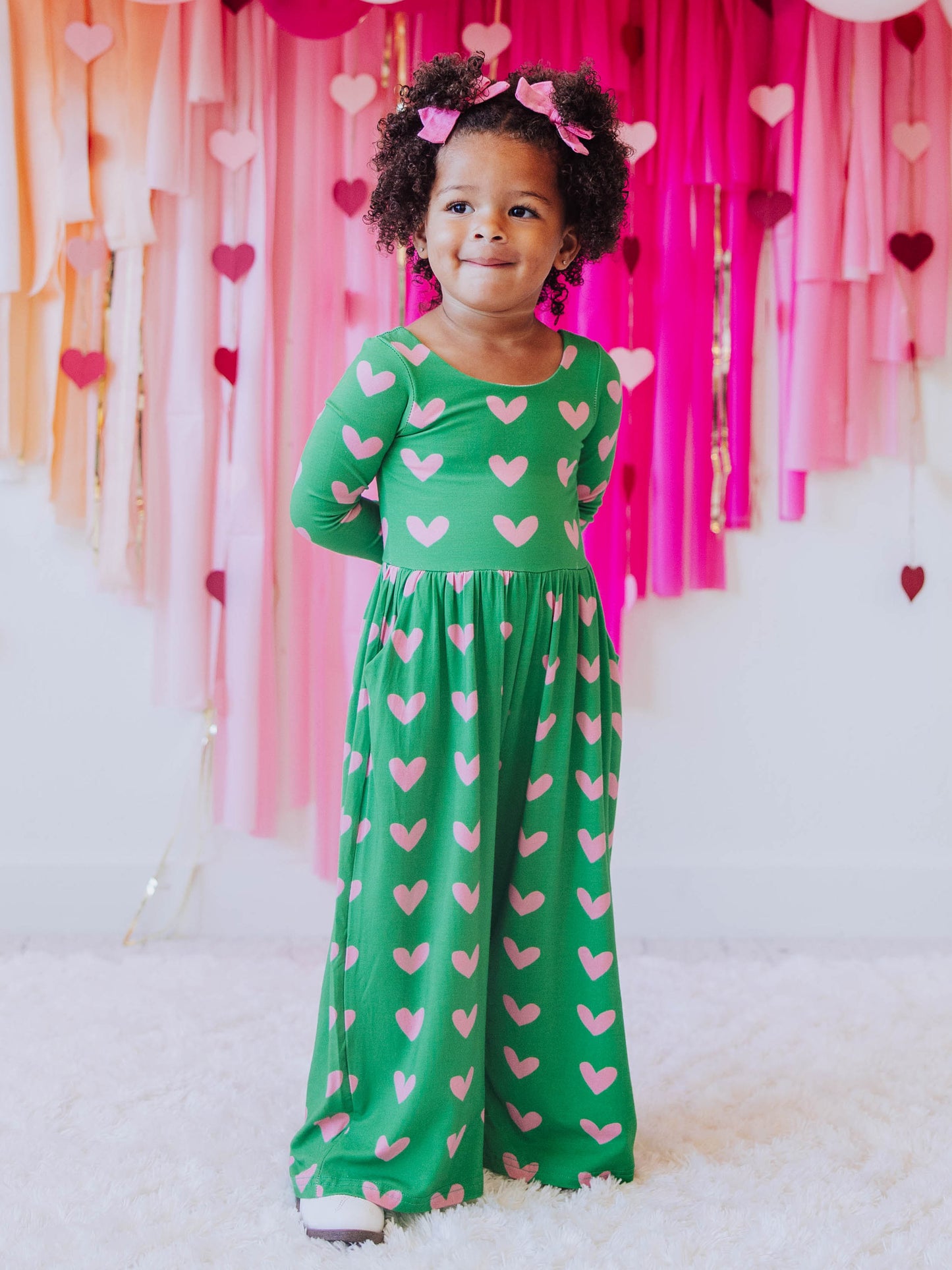 Leggy Romper - Heartbreaker in Green