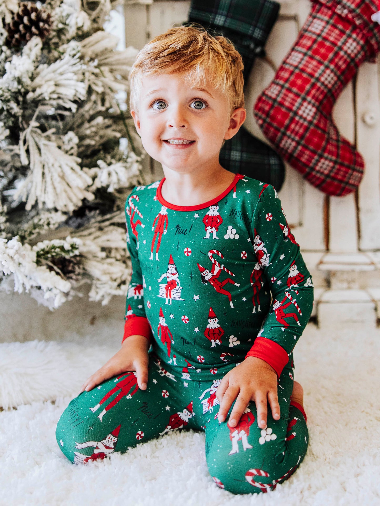 Cloud Fitted Pajamas - Elves
