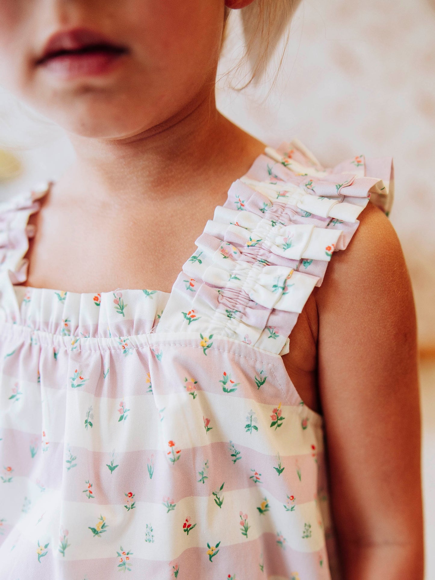 Summer Play Set - Floral Drop Stripe