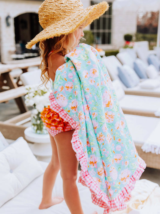 Ruffled Towel - Splash