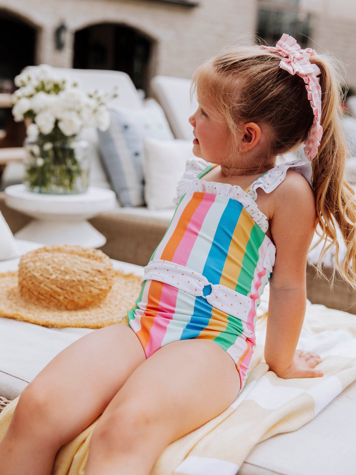 Maisie One Piece - Rainbow Stripes