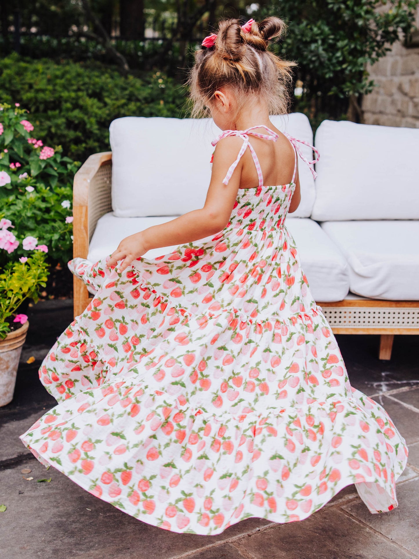 Beach Dress - Watercolor Strawberries