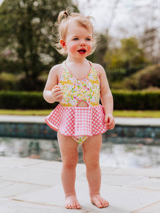 Morgan Skirted One Piece - Happy Yellow