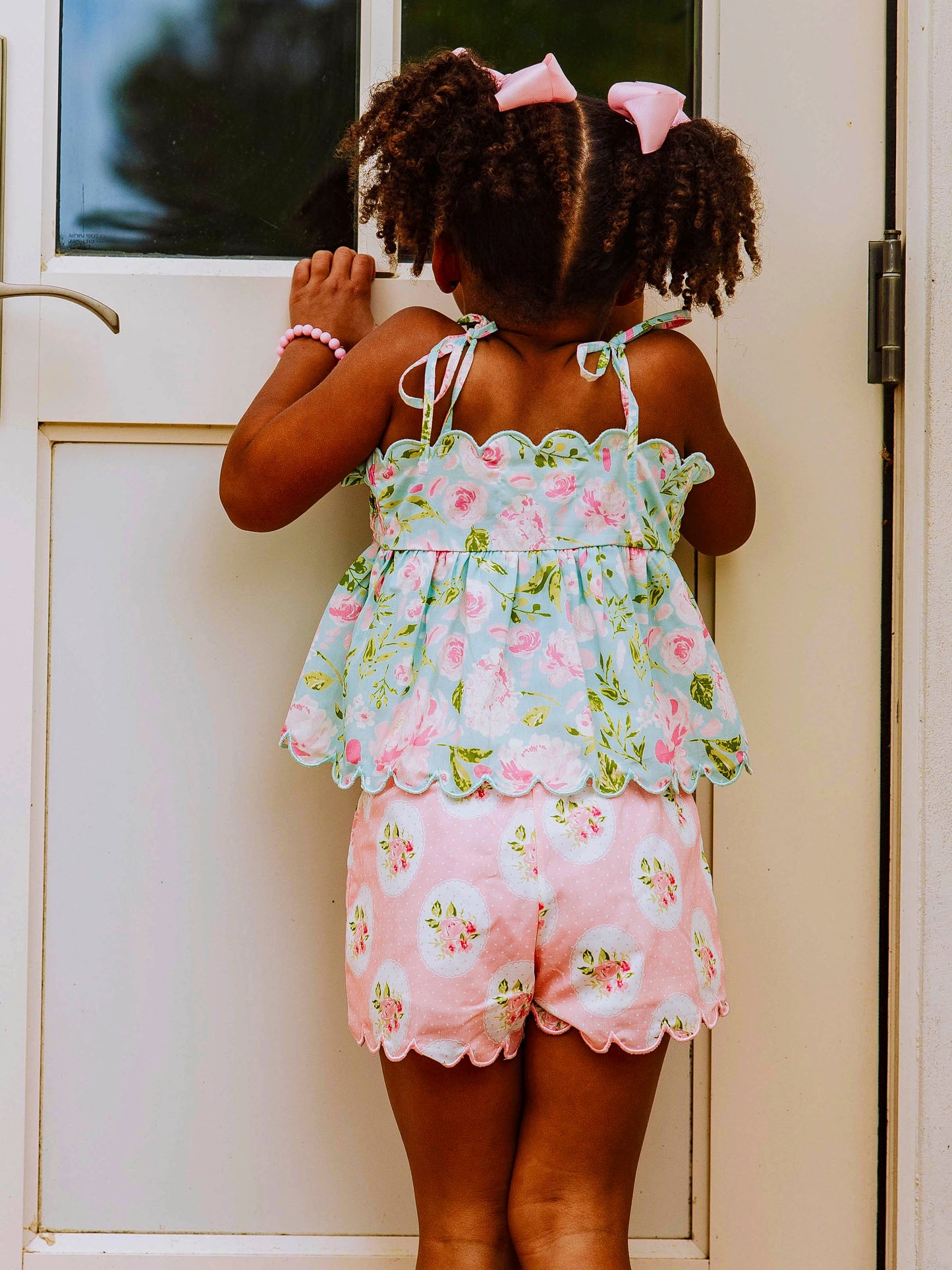 Scalloped Peplum Set - Breezy