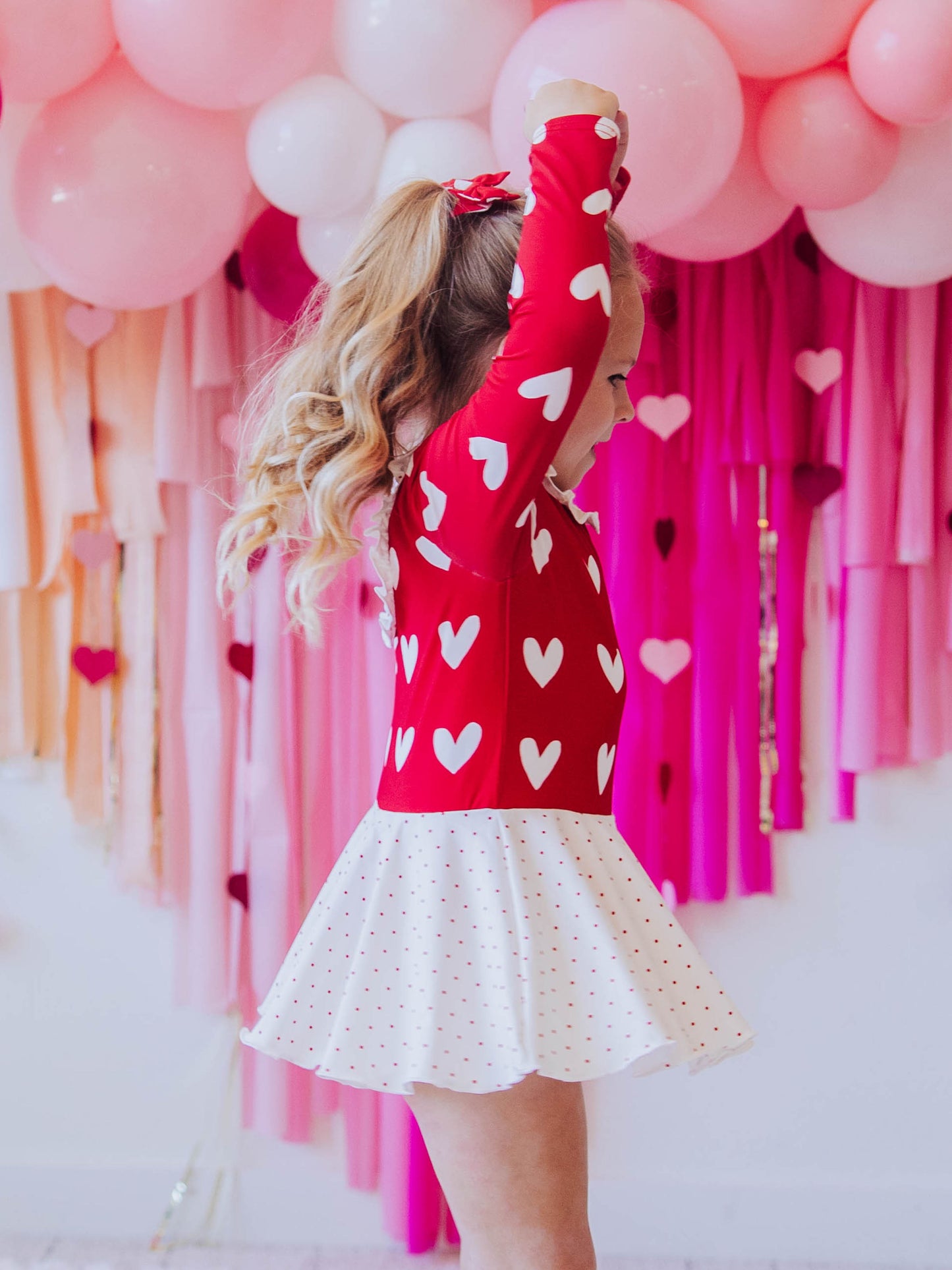 Skirted Leotard - Heartbreaker in Red