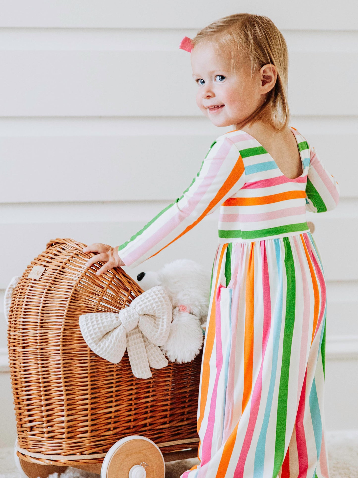 Leggy Romper - Cheery Stripes