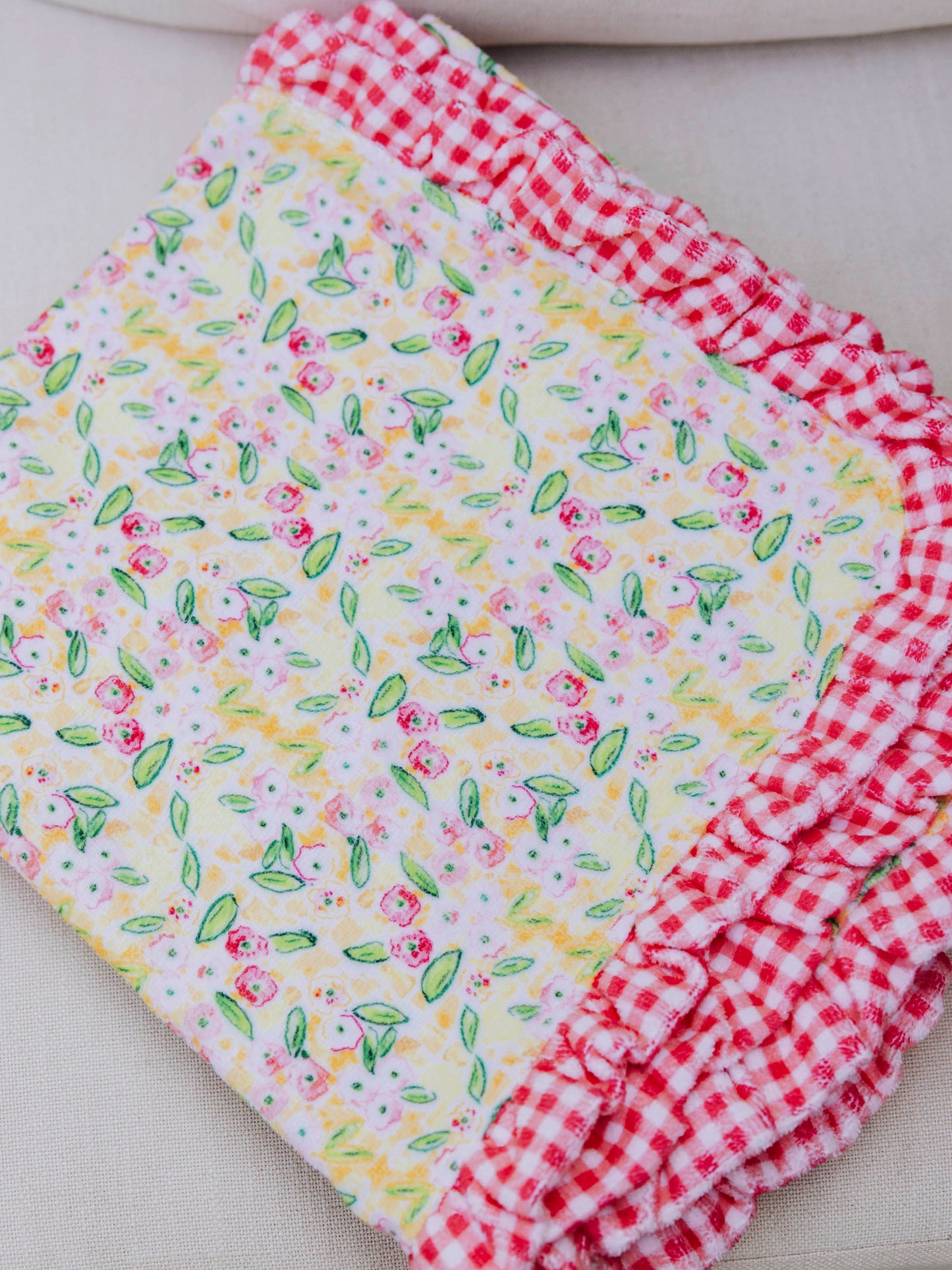 Ruffled Towel - Happy Yellow