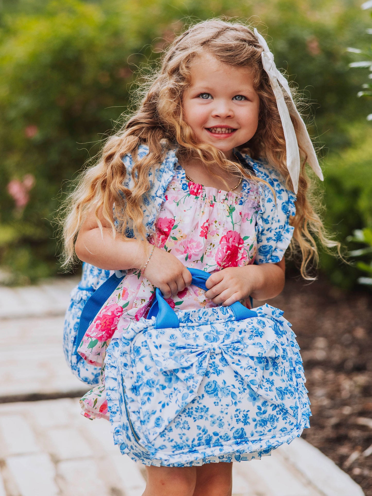 Seelie Bow Lunch Kit - Blooming Blues